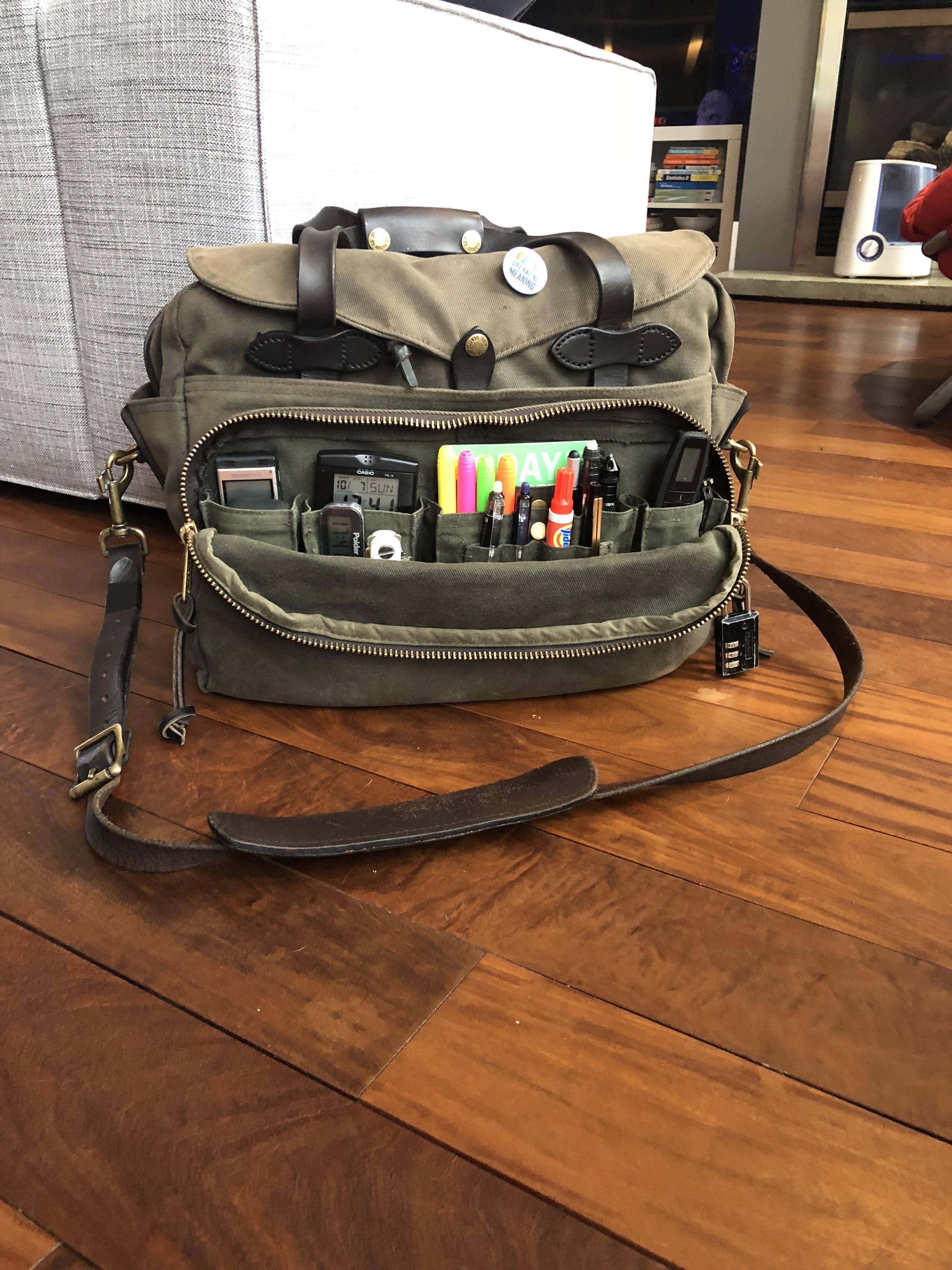 35 M Professor My Old Filson Bag Is Back In Service Edc