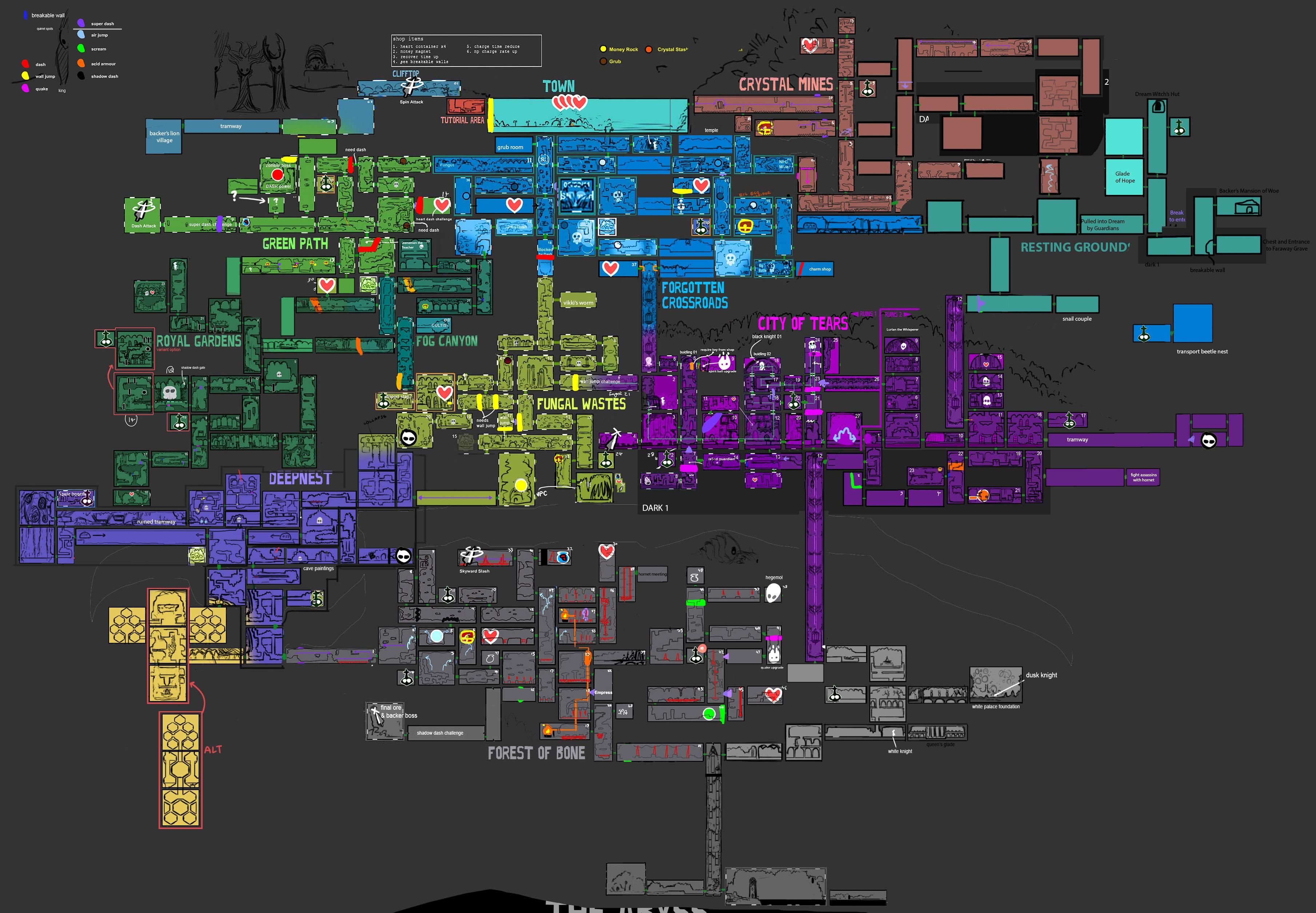 Hollow Knight Map Full.