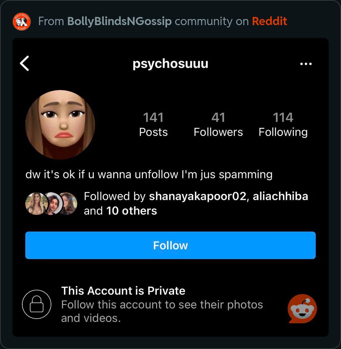 Suhana Khans private account was posted here 1 year back :  rBollyBlindsNGossip