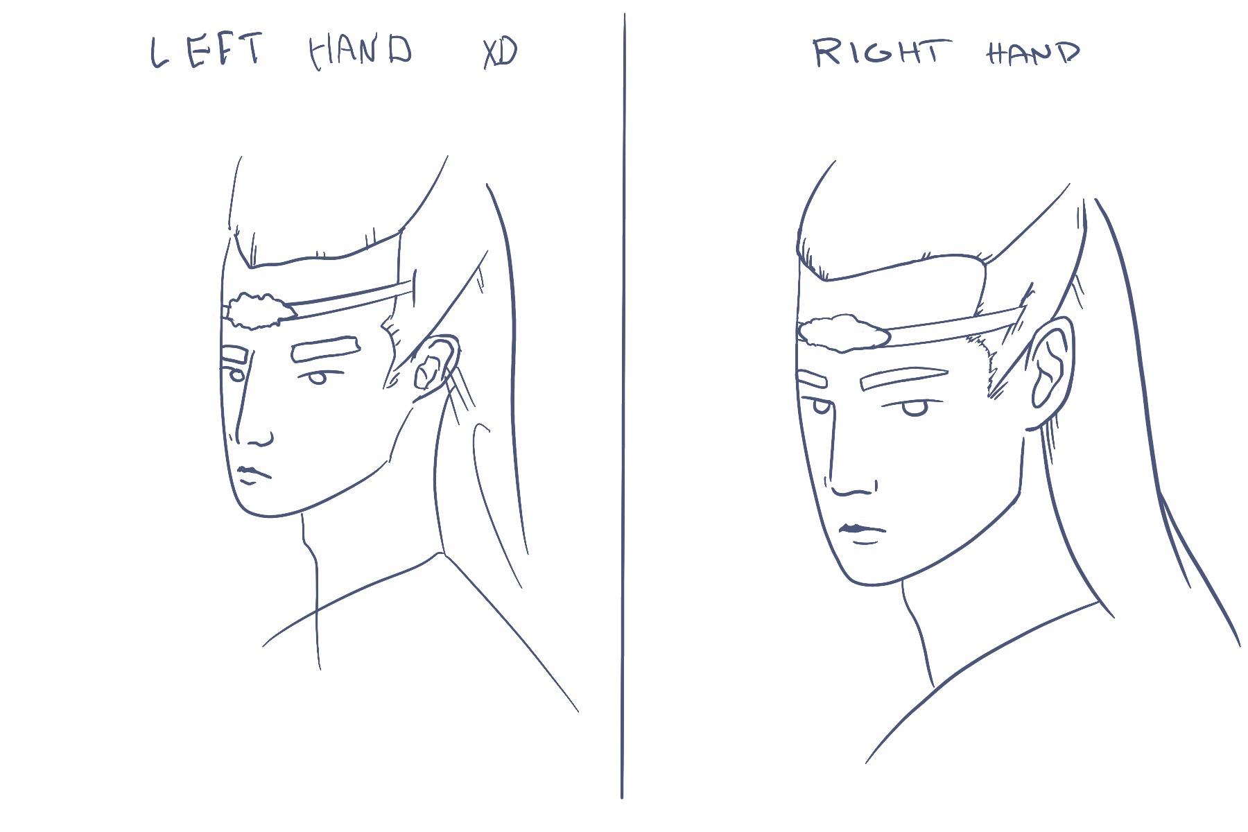 Here are some basic tips to keep in mind while you're learning how to draw people. Left Hand Right Hand Drawing Challenge Thing With Lan Zhan Made By Me Modaozushi