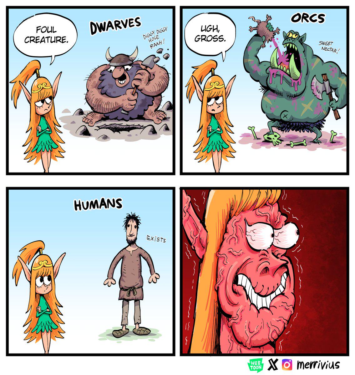 Hater Elf [OC] : rcomics