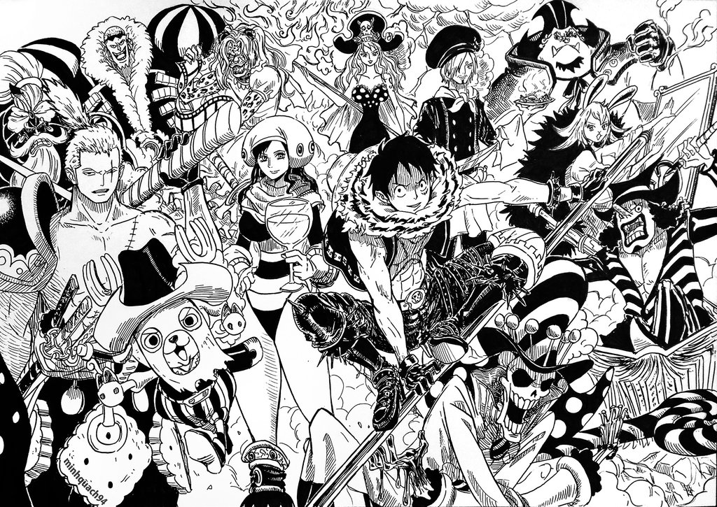Straw Hats As Big Mom Pirates By Minhquach94 Wallpaper Version Onepiece