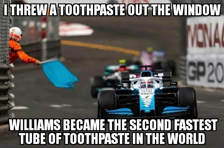 Téléchargement gratuit Images Williams Slow Meme F1circlejerk dernière salutations