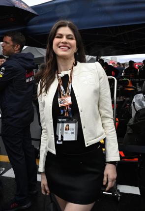 Getty: Alexandra on the grid for the F1 Grand Prix of Australia at Albert Park Grand Prix Circuit in Melbourne, Australia, 3/16/25