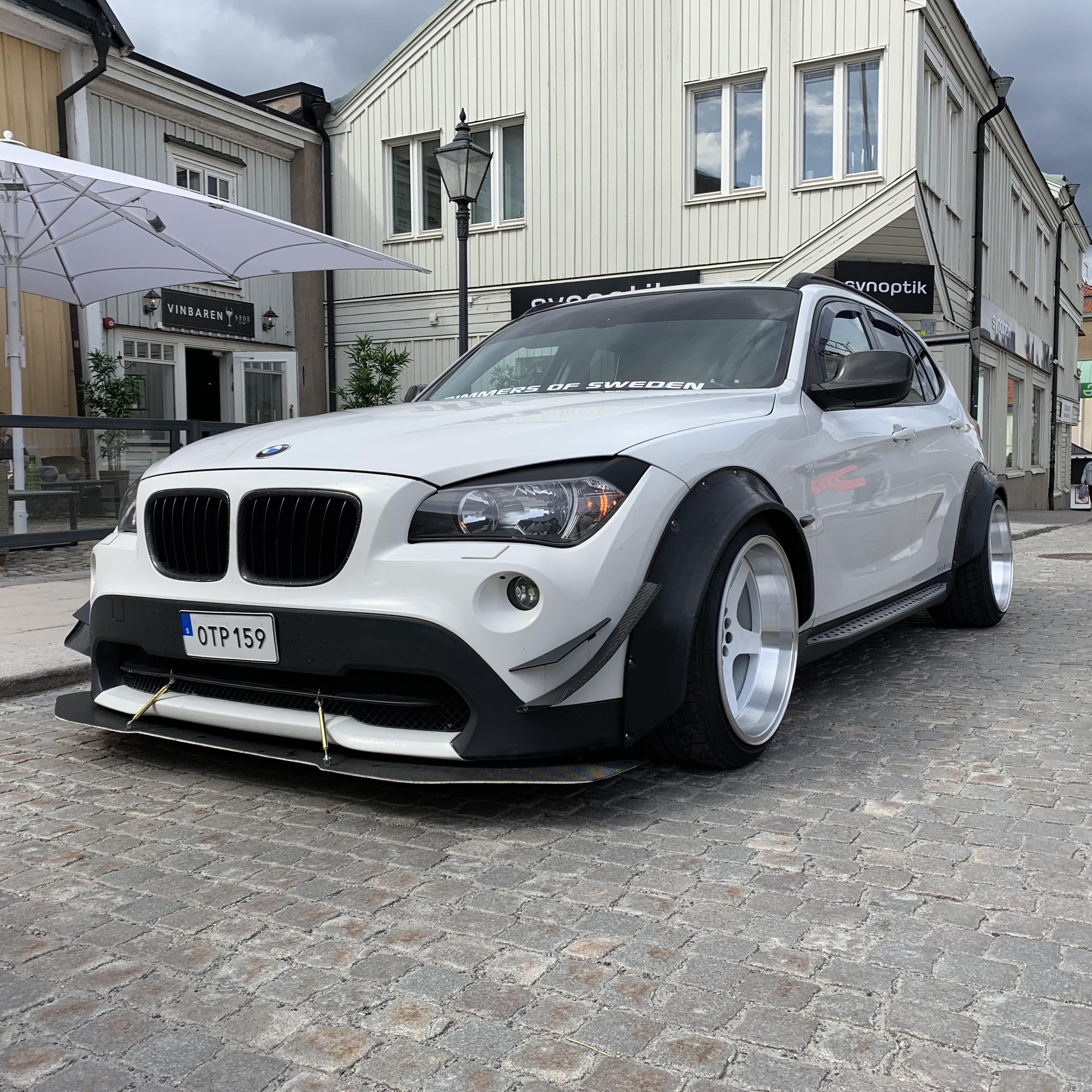 Heavily modified [bmw x1] on the street