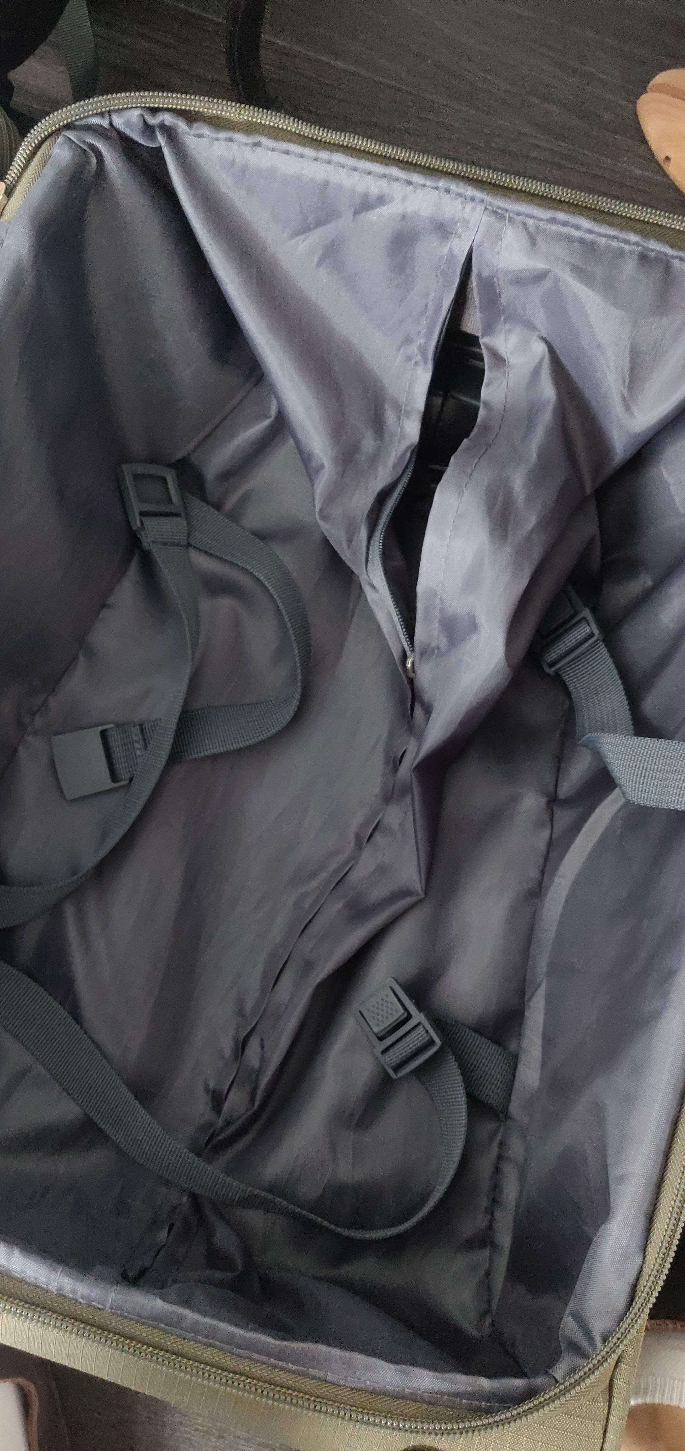 What is this zipperarea used for in my carry on suitcase? Ive read its  to store dirty clothes or so if the plastic shell needs to be fixed,  repair-guys can access it