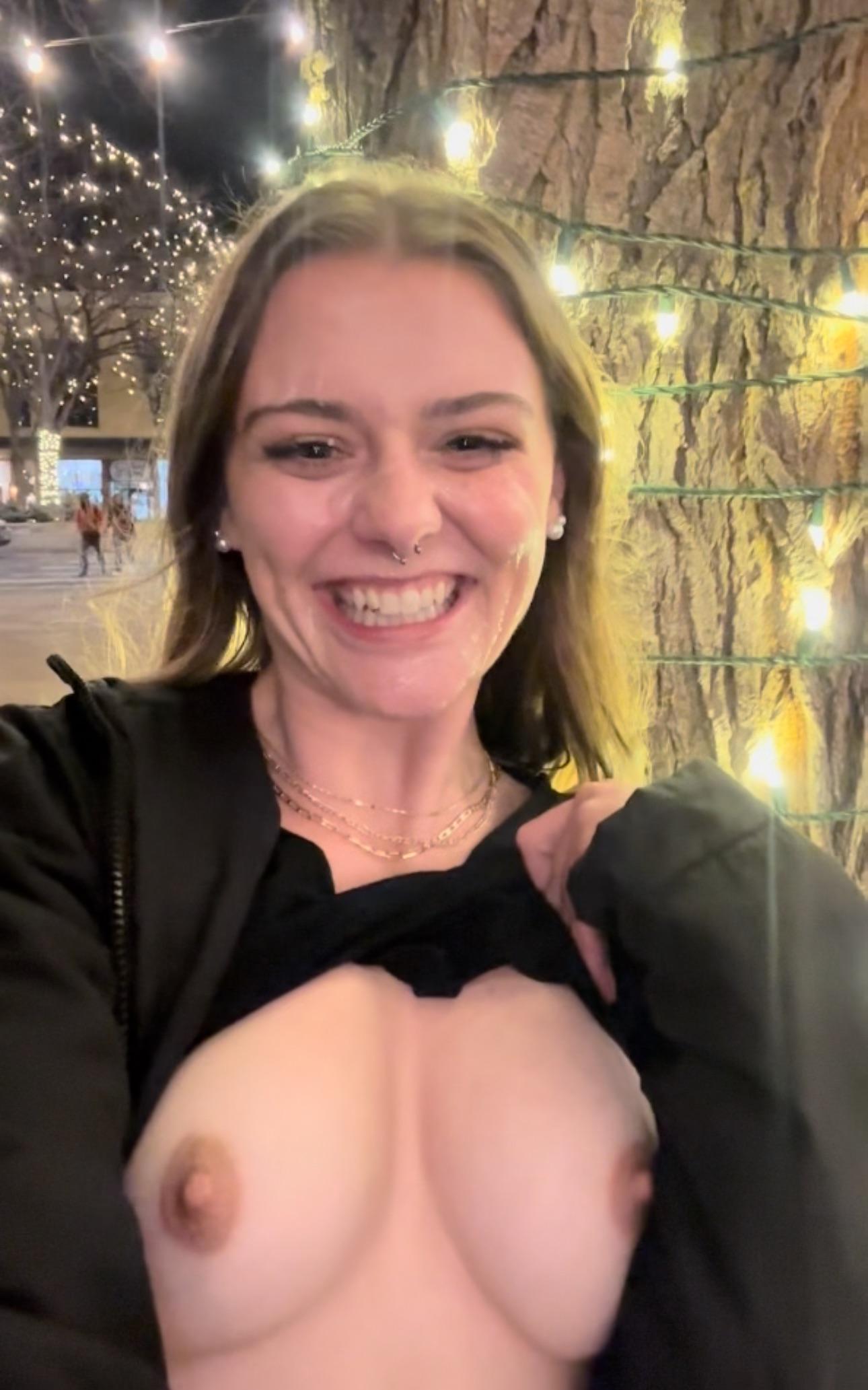 Did you catch me flashing in Fort Collins with a huge load on my face? ;) :  rCOGoneWild