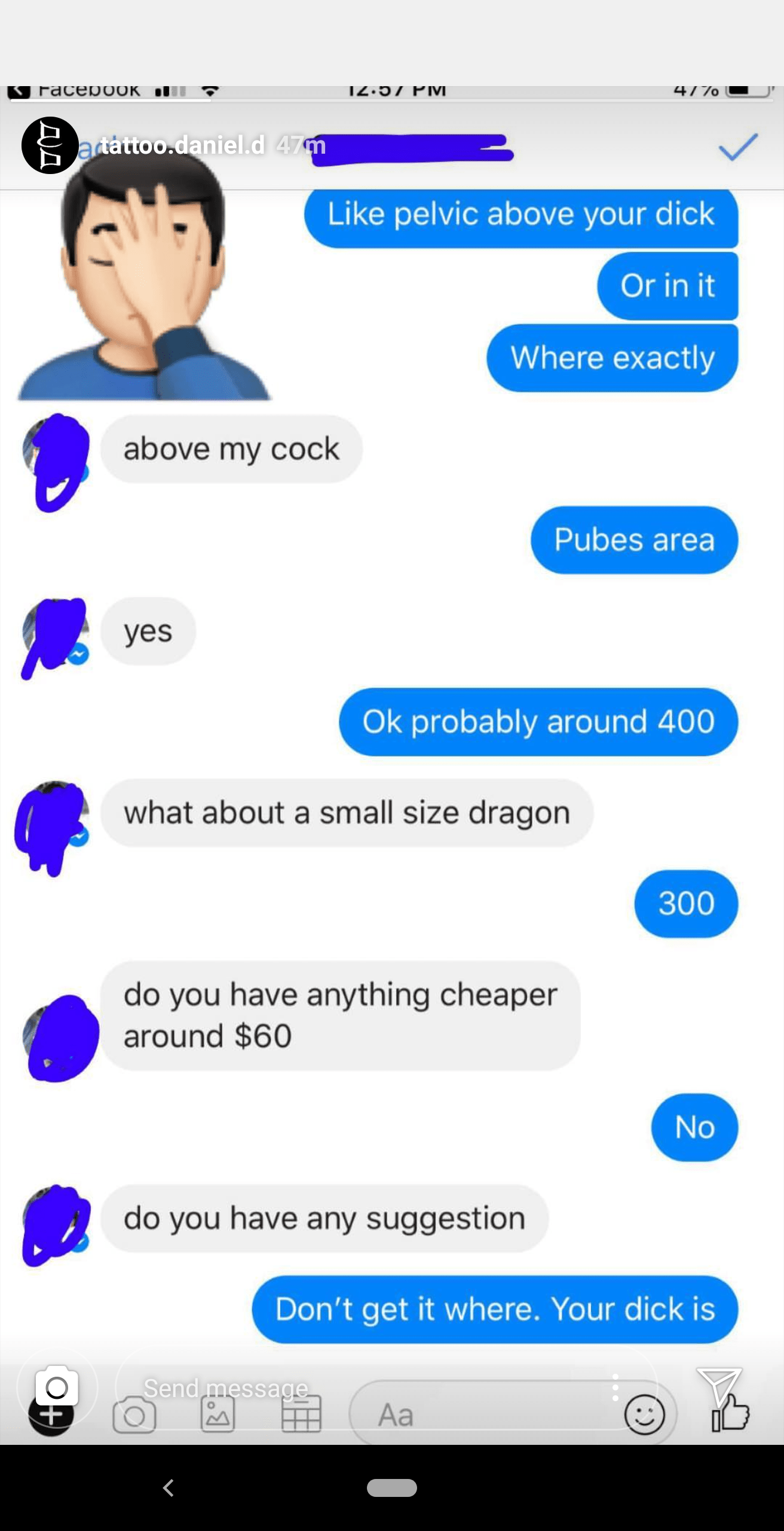 Daniel A Tattoo Artist I Know In Fresno Ca At Most Wanted Gets Messages Like This Almost Daily Got His Permission To Post Choosingbeggars