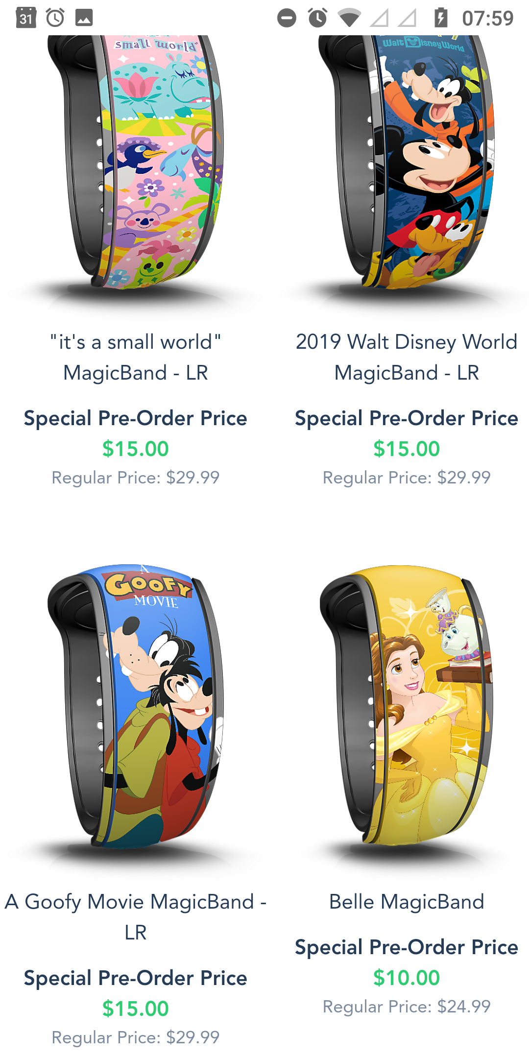 Walt Disney World 2019 Magic Band Magicband Mickey Pluto Donald Chip Dale Goofy Ebay