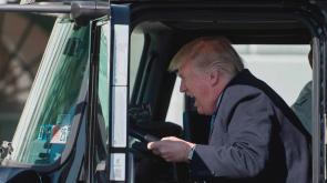 The only time in a photo/video where Trump appeared genuinely happy and joyful.