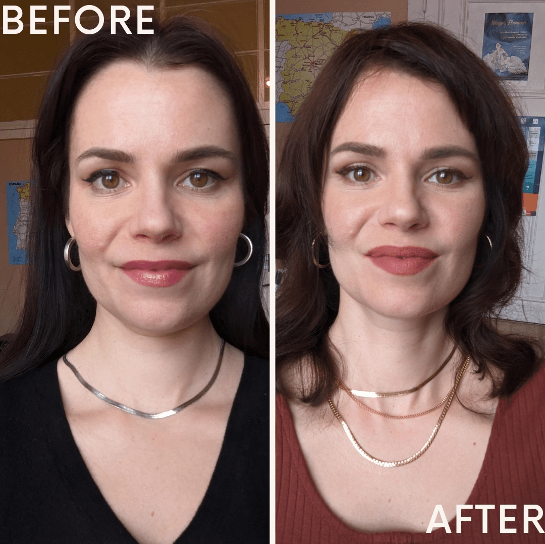 Before and after color analysis