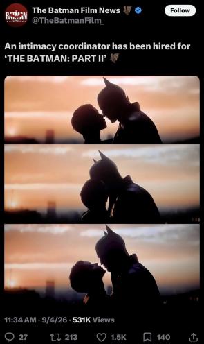 Batman is finally getting some for the first time since Dark Knight Rises