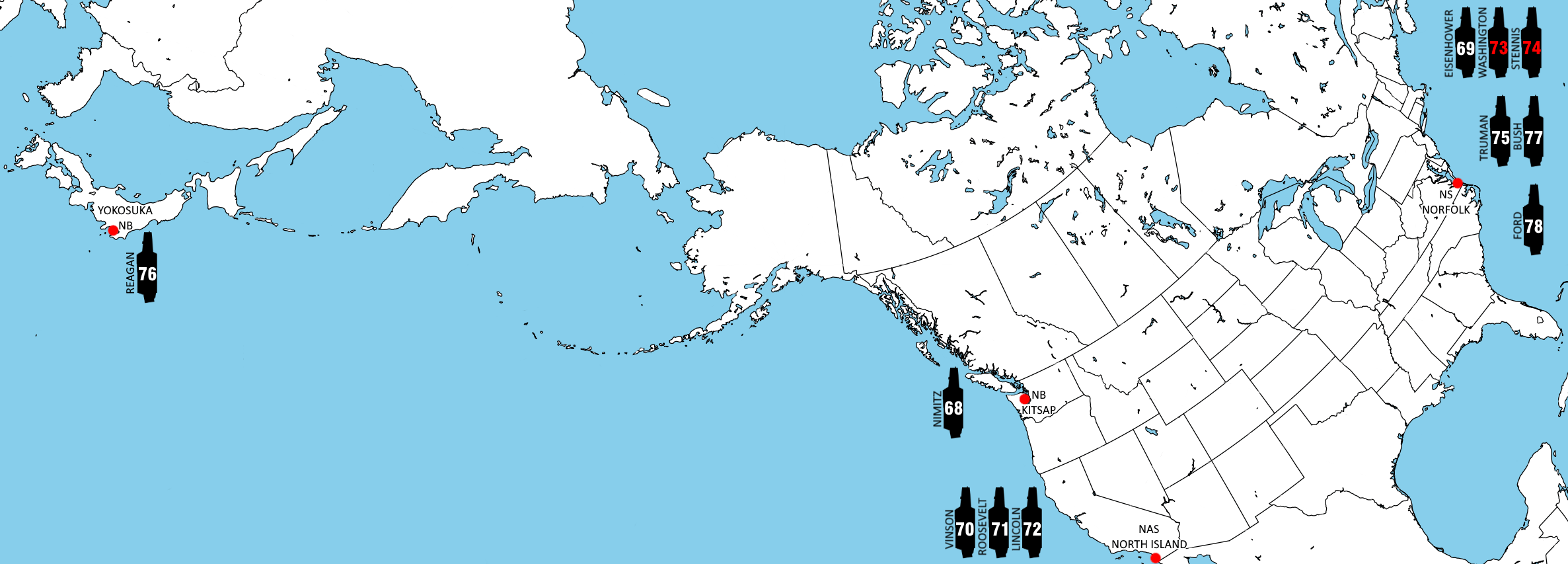 Where Are US Aircraft Carriers Located Now 2026 