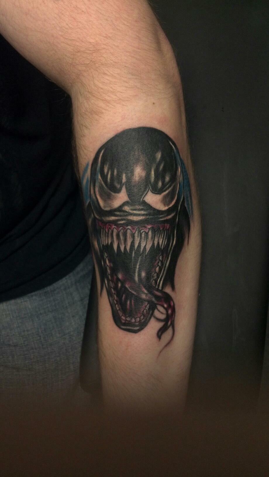 My Venom Tattoo I Think It Turned Out Pretty Bad Ass Marvel