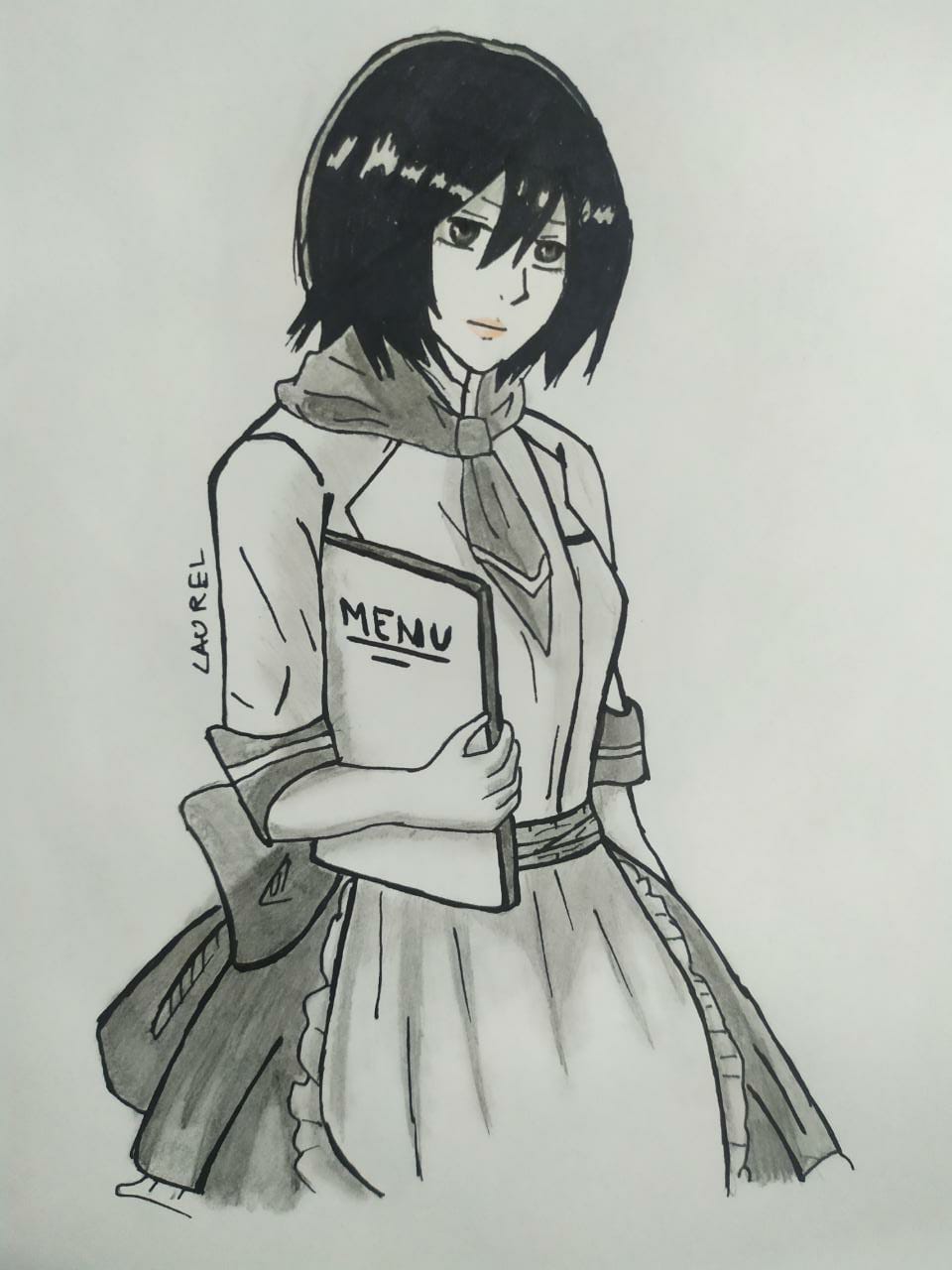 See more ideas about maid outfit, maid, anime images. Sketched Mikasa In A Maid Outfit Reference Used From Ig Hunnymzdraws My Ig Farhan Laurel Feel Free To Criticize R Mikasa