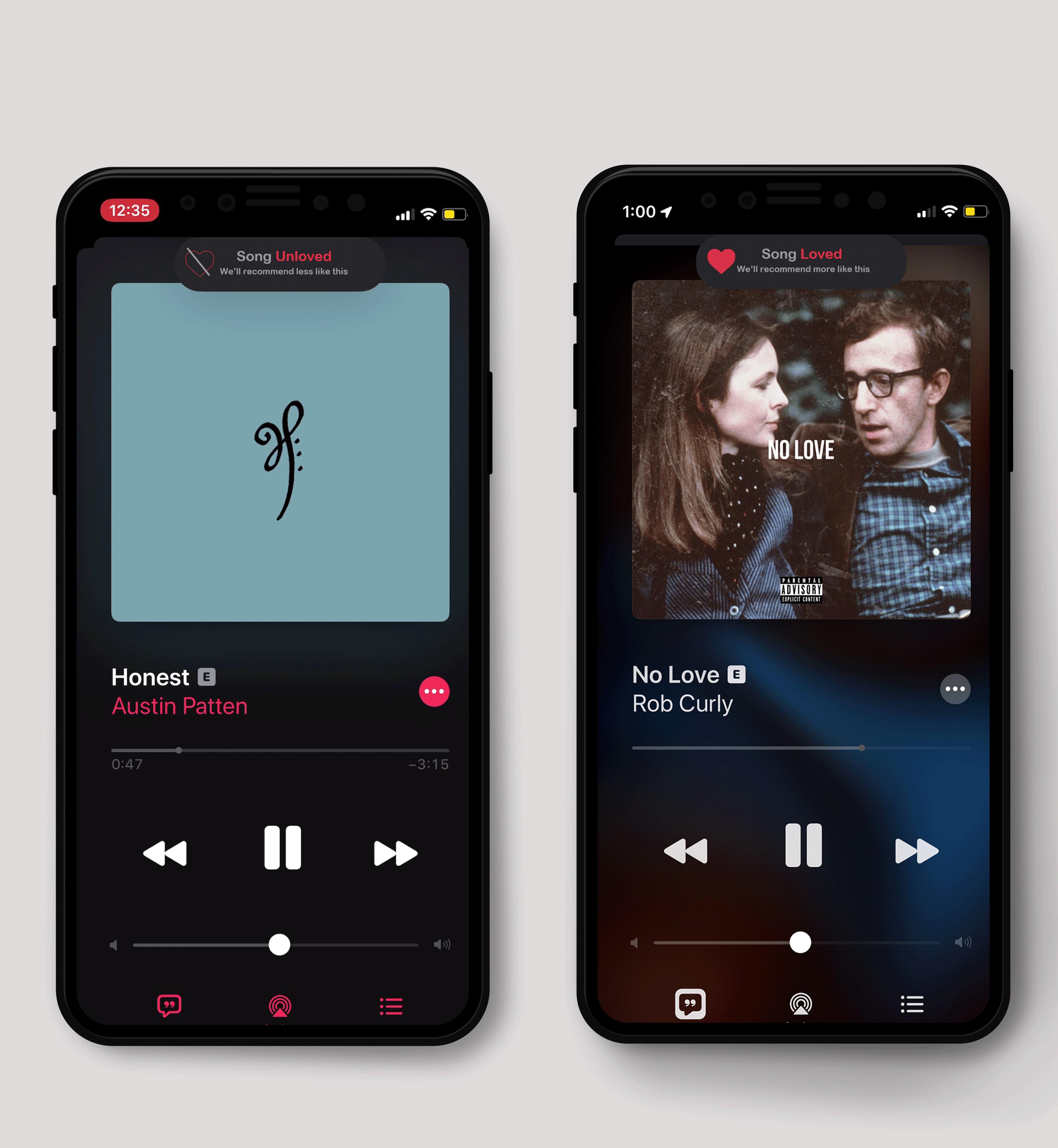 Mockuphone is a free tool that helps you wrap app screenshots in different mobile devices. Ios 13 Love Unlove Notification Mockup Ios Apple Inc Technology R Ios