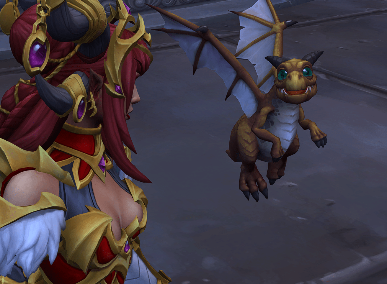 Me explaining to Alexstrasza that I'm ready for raiding : rwow