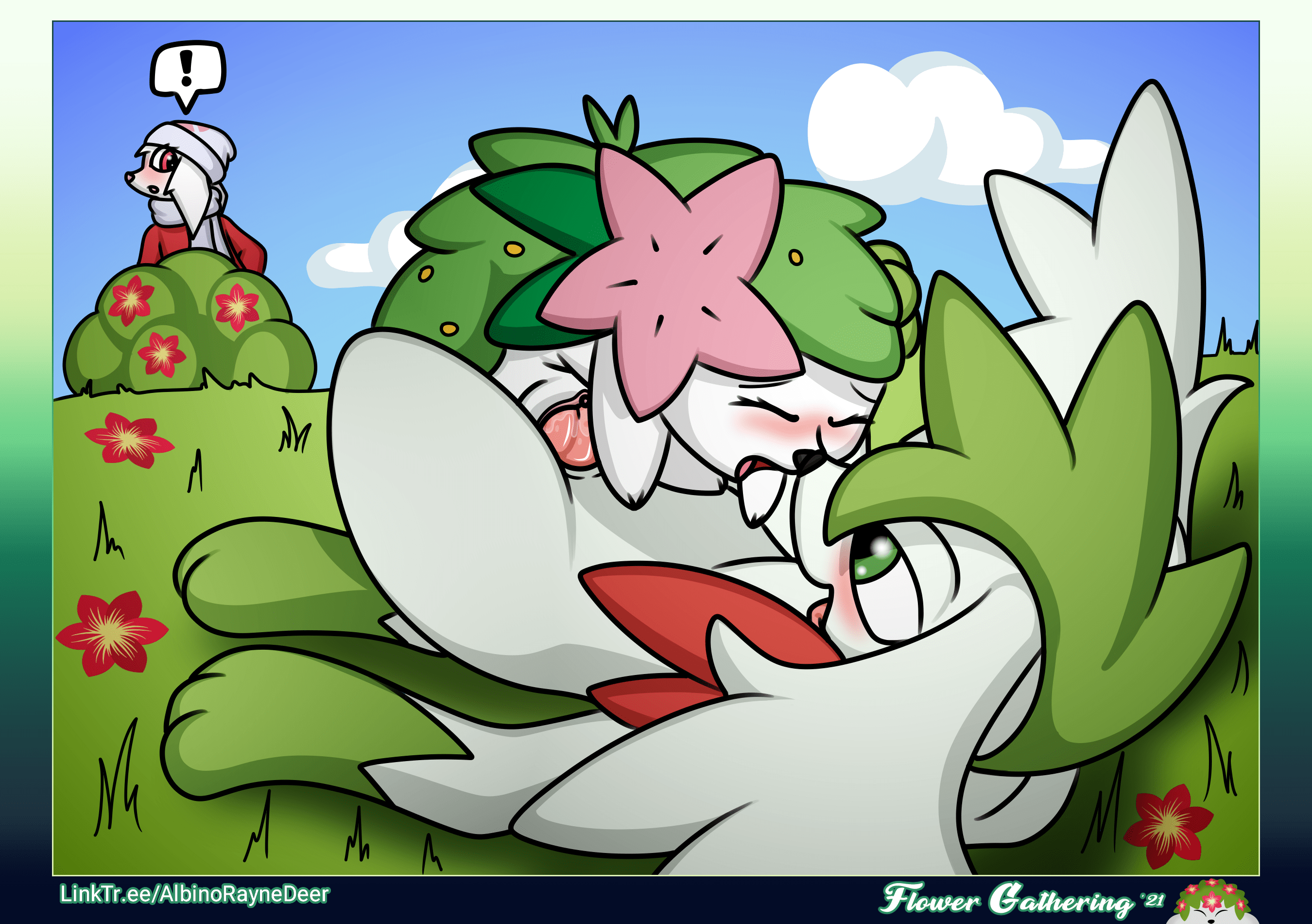 Sky Forme Shaymin x Land Forme Shaymin [Pokémon] (AlbinoRayneDeer) : r rule34