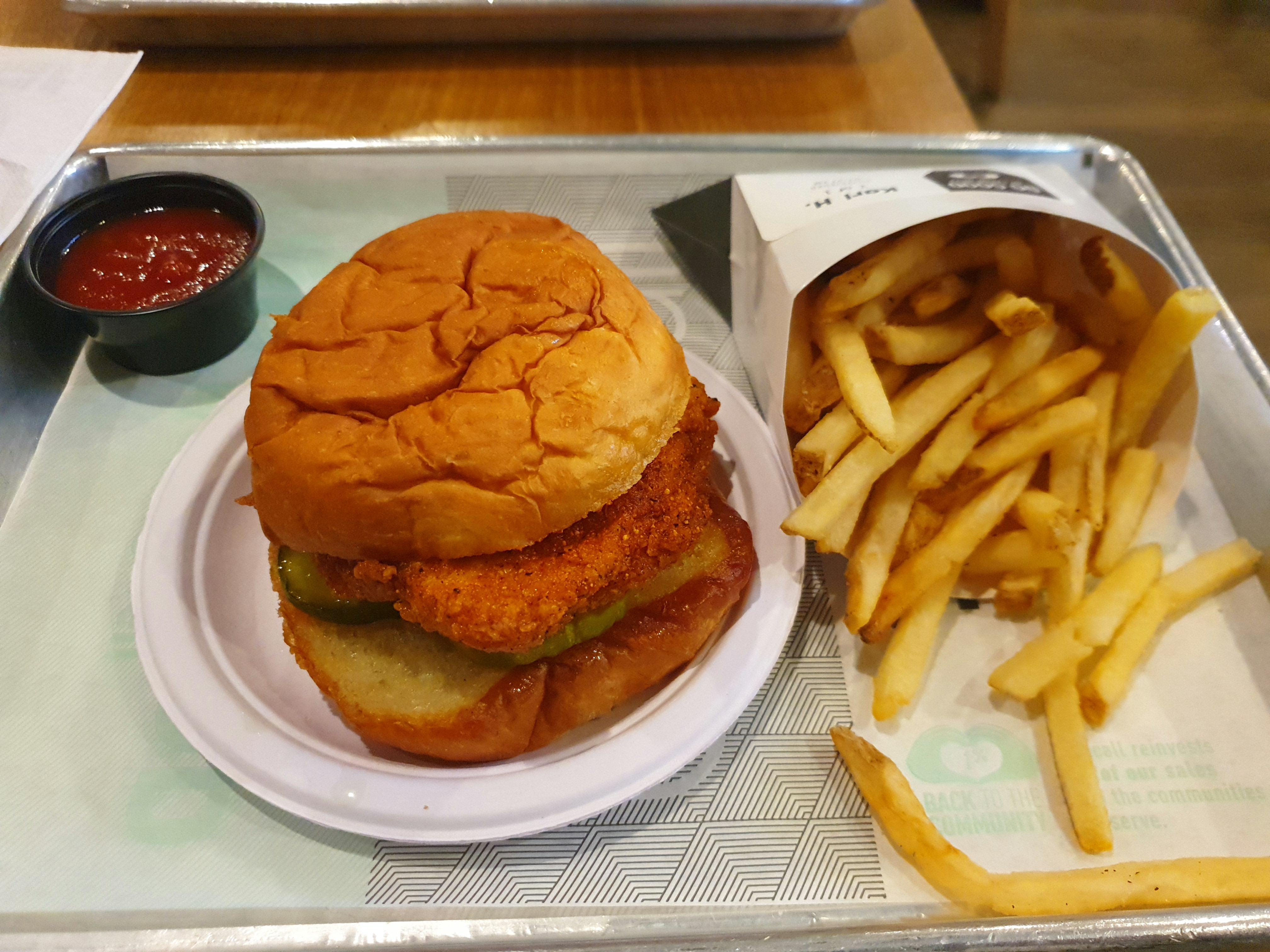 I finally got to try nashville hot chicken. extra hit at birdcall in