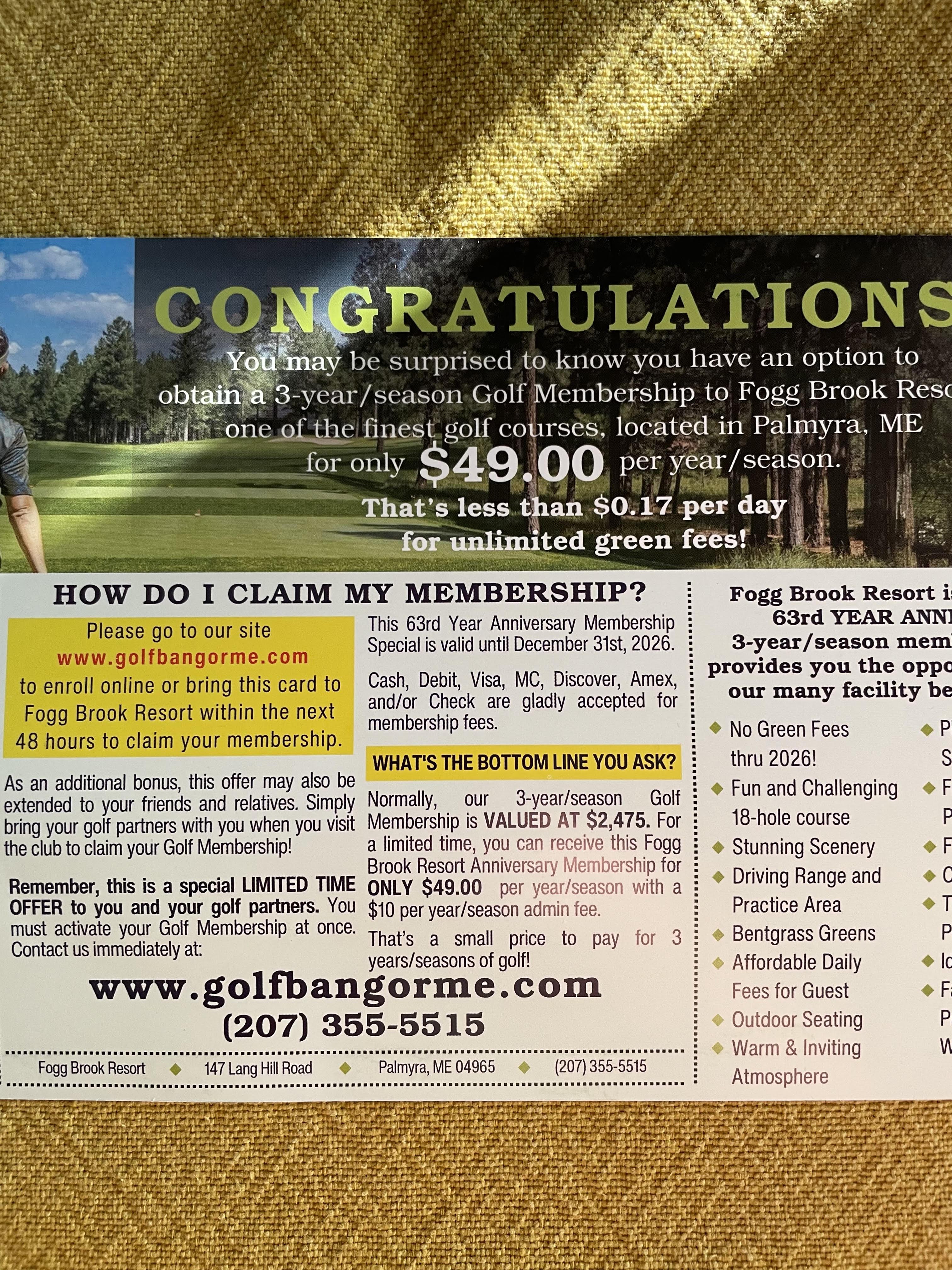 Who says golf is too expensive? : rgolf