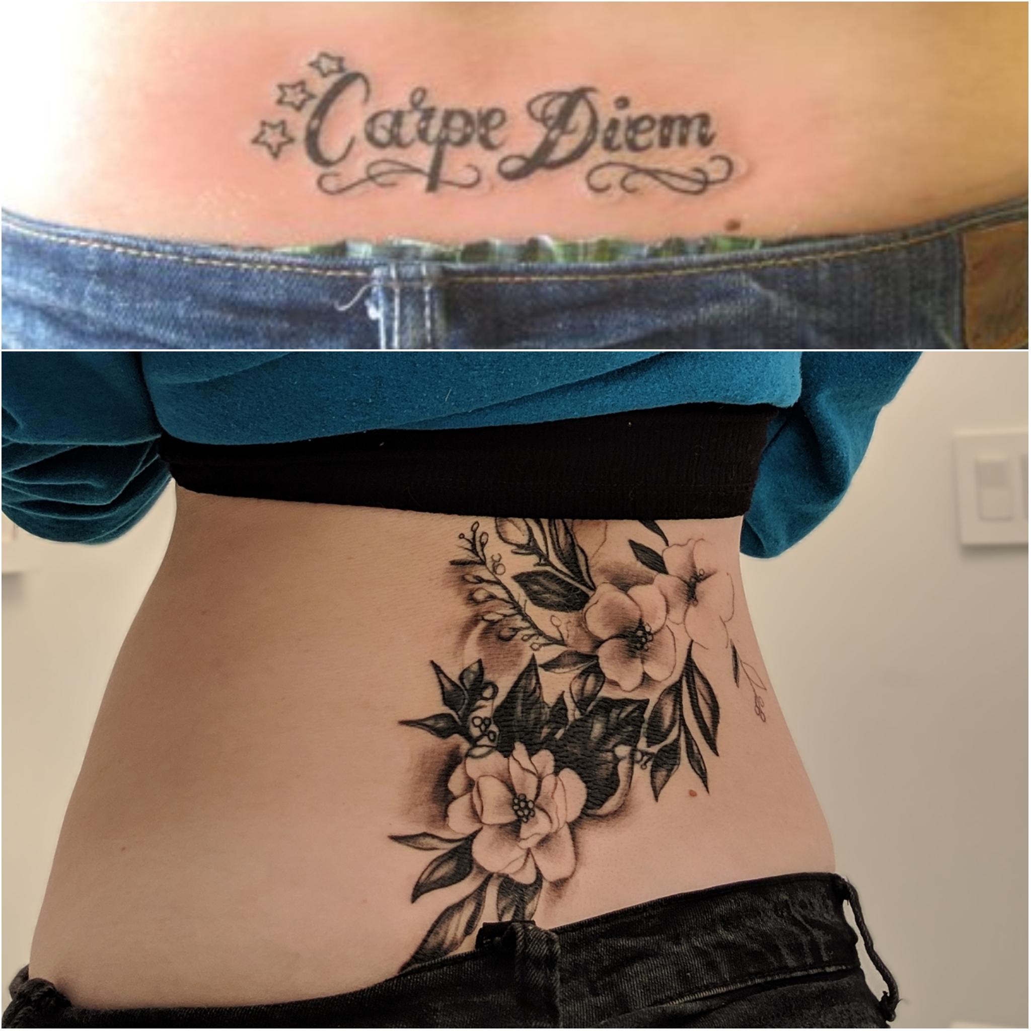 Cover Up Backpiece Session 1 Done By Alexa Barricelli At Wyld Chyld In Merrick Ny Tattoos