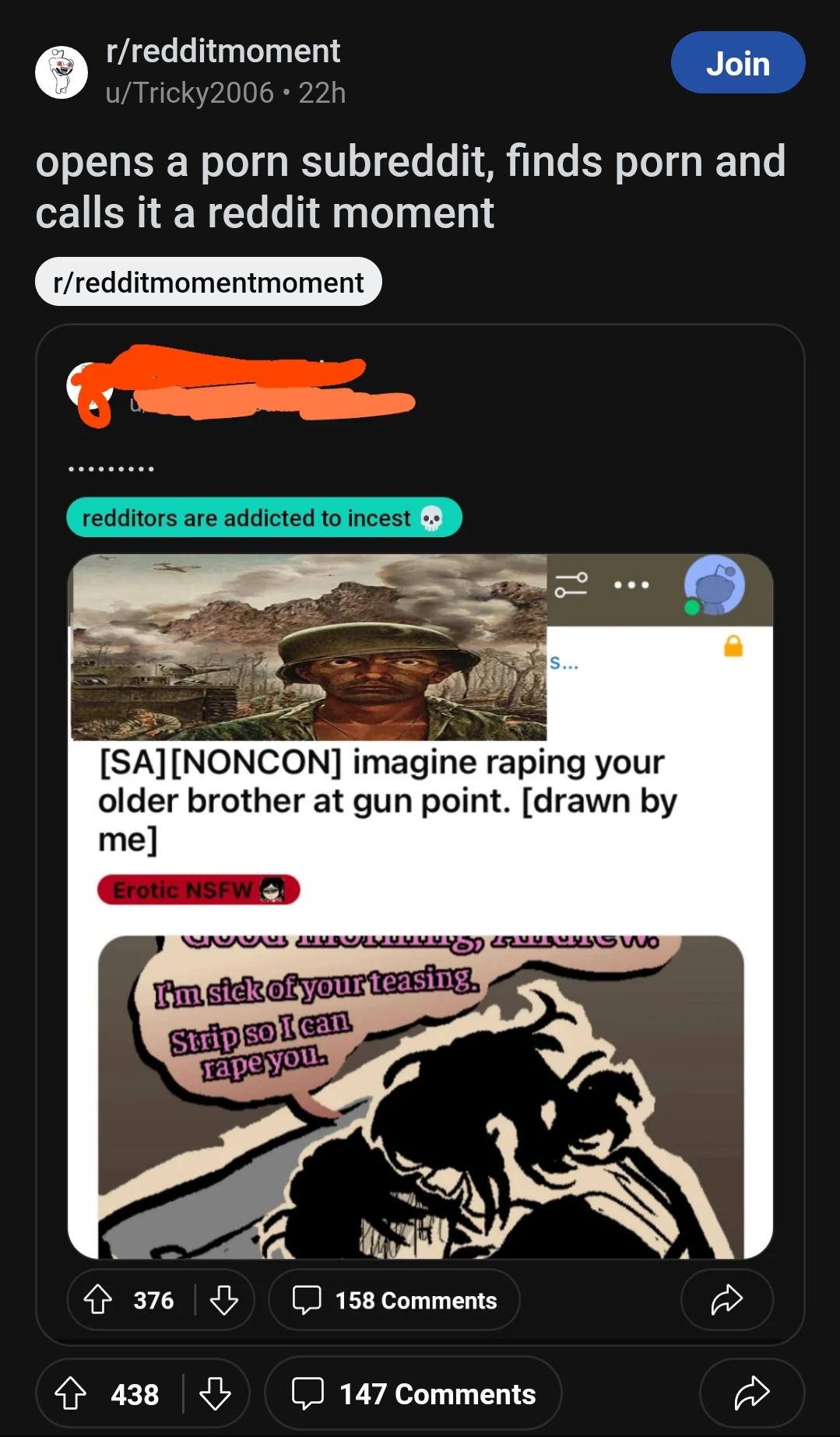 Not about how its porn, about how its litterally insect. :  rNahOPwasrightfuckthis