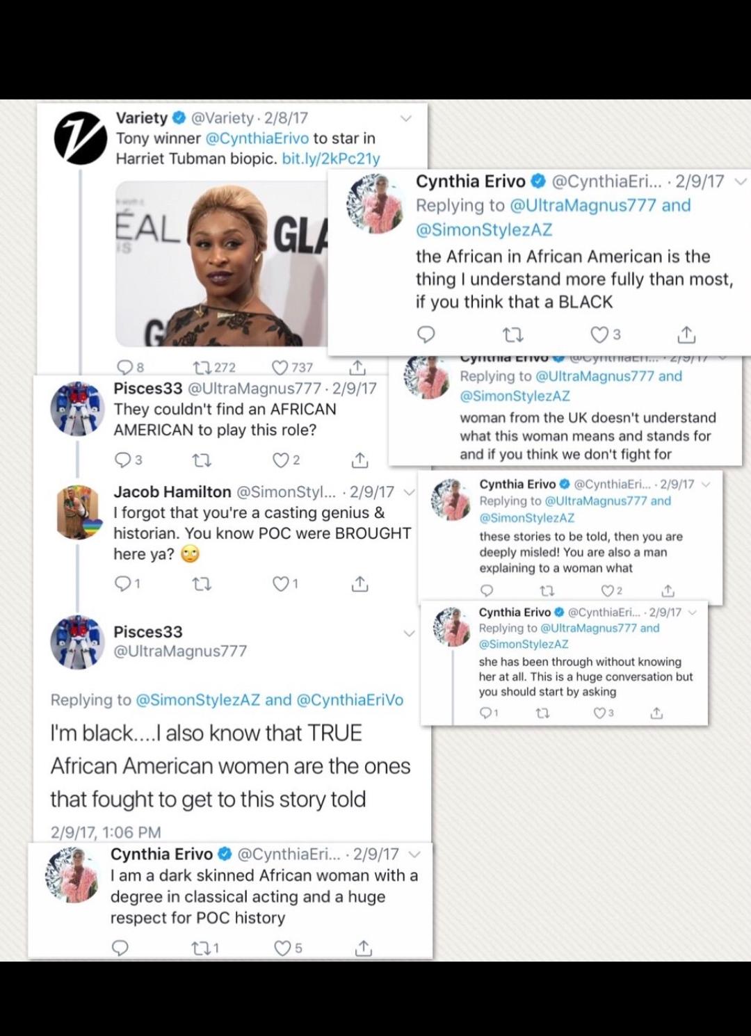 Why are we not supposed to like Cynthia Erivo? : rblackladies