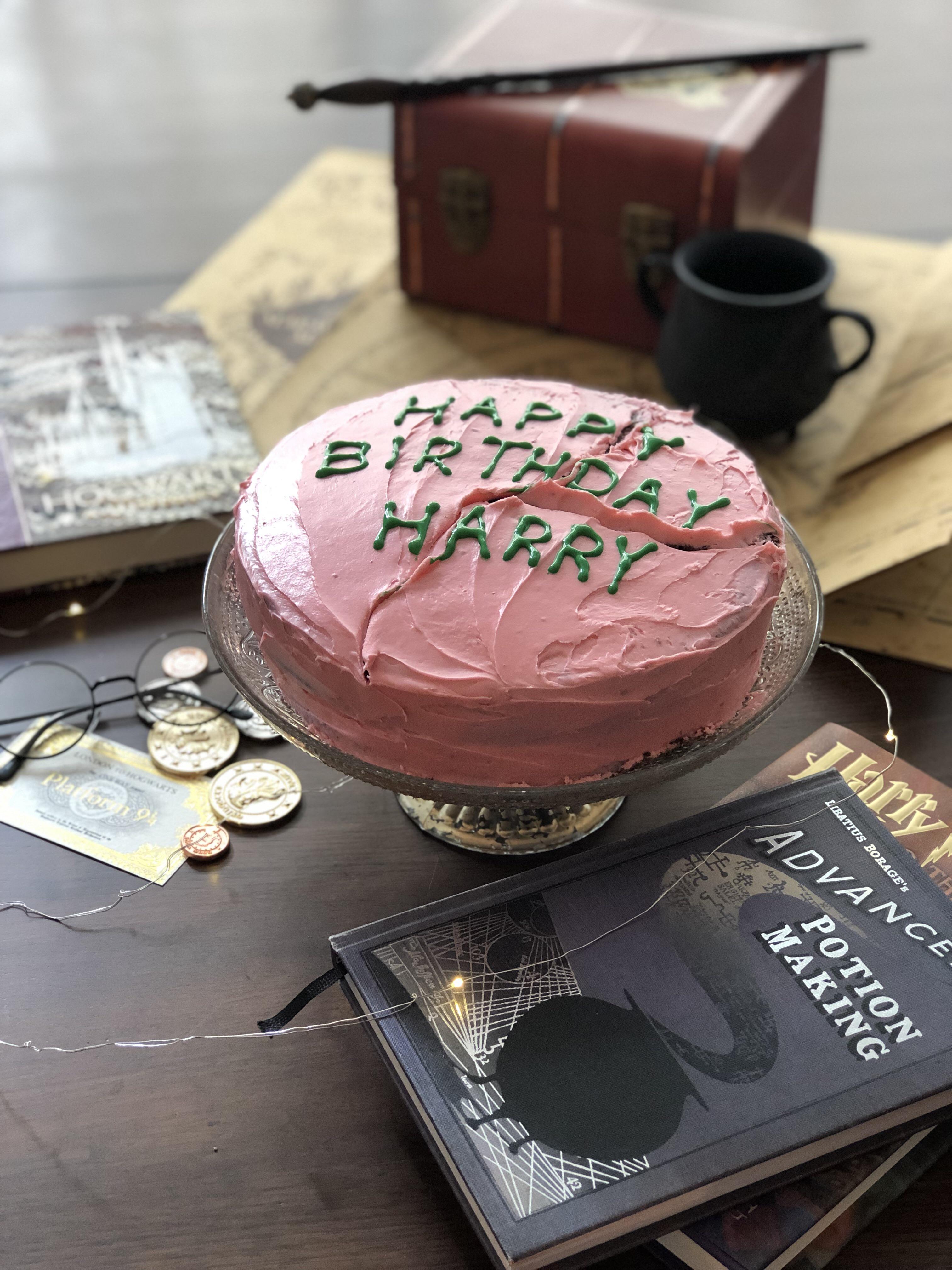 I Love The Cake Hagrid Made For Harry On We Heart It