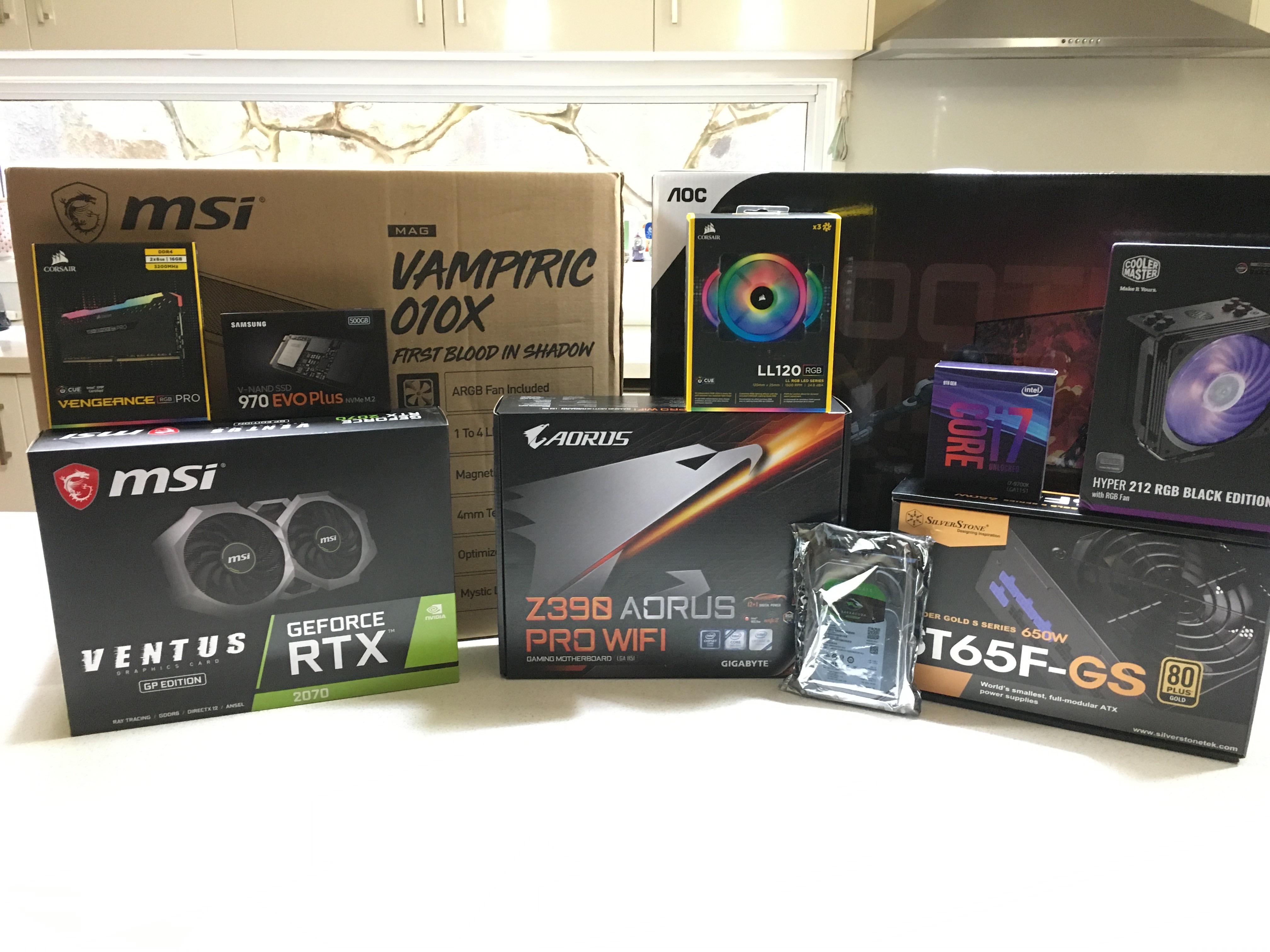 Finally Got All Of My Pc Parts Today Can T Wait To Start Building It 