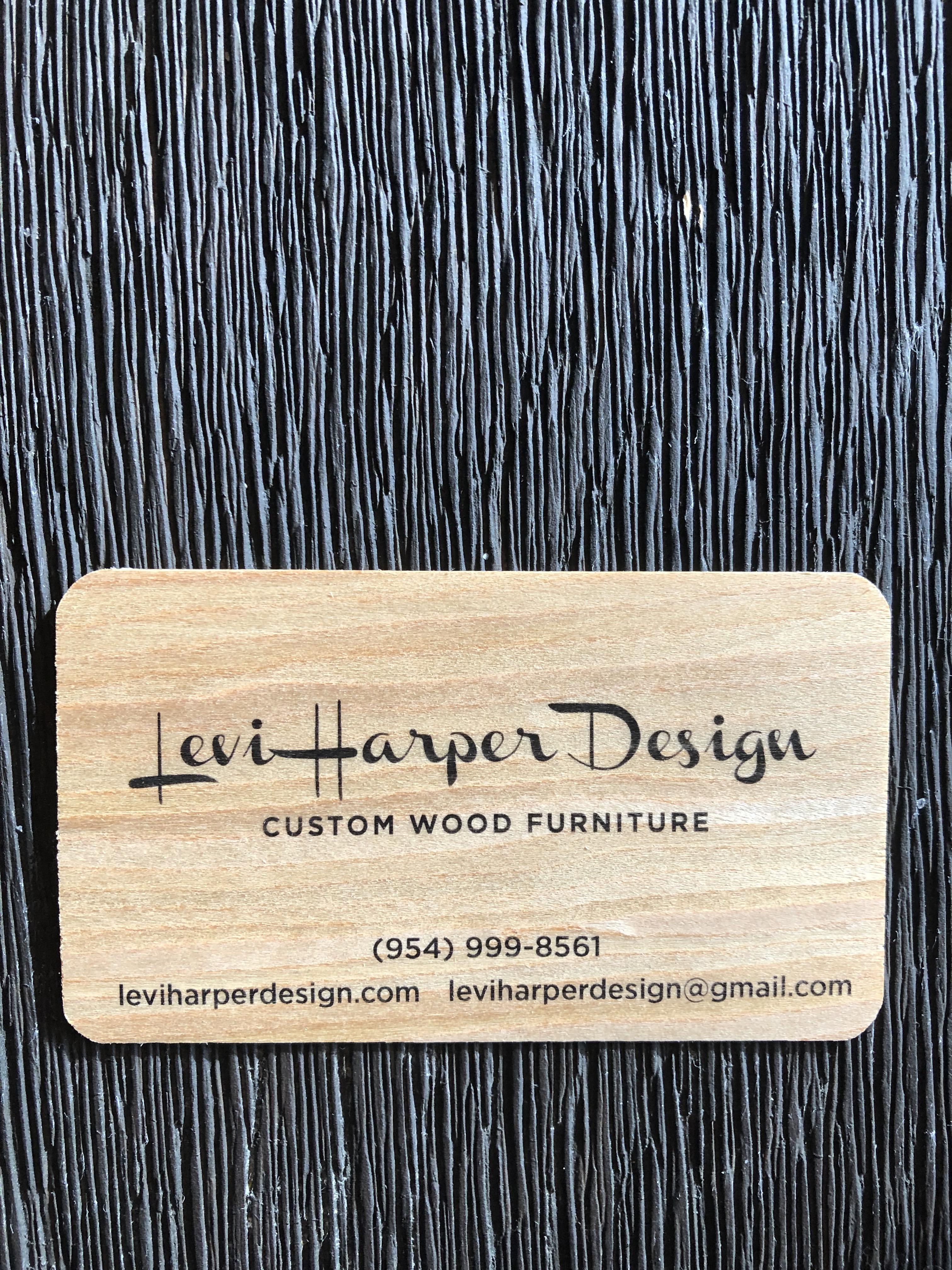 A Business Card Made Out Of Wood Mildlyinteresting