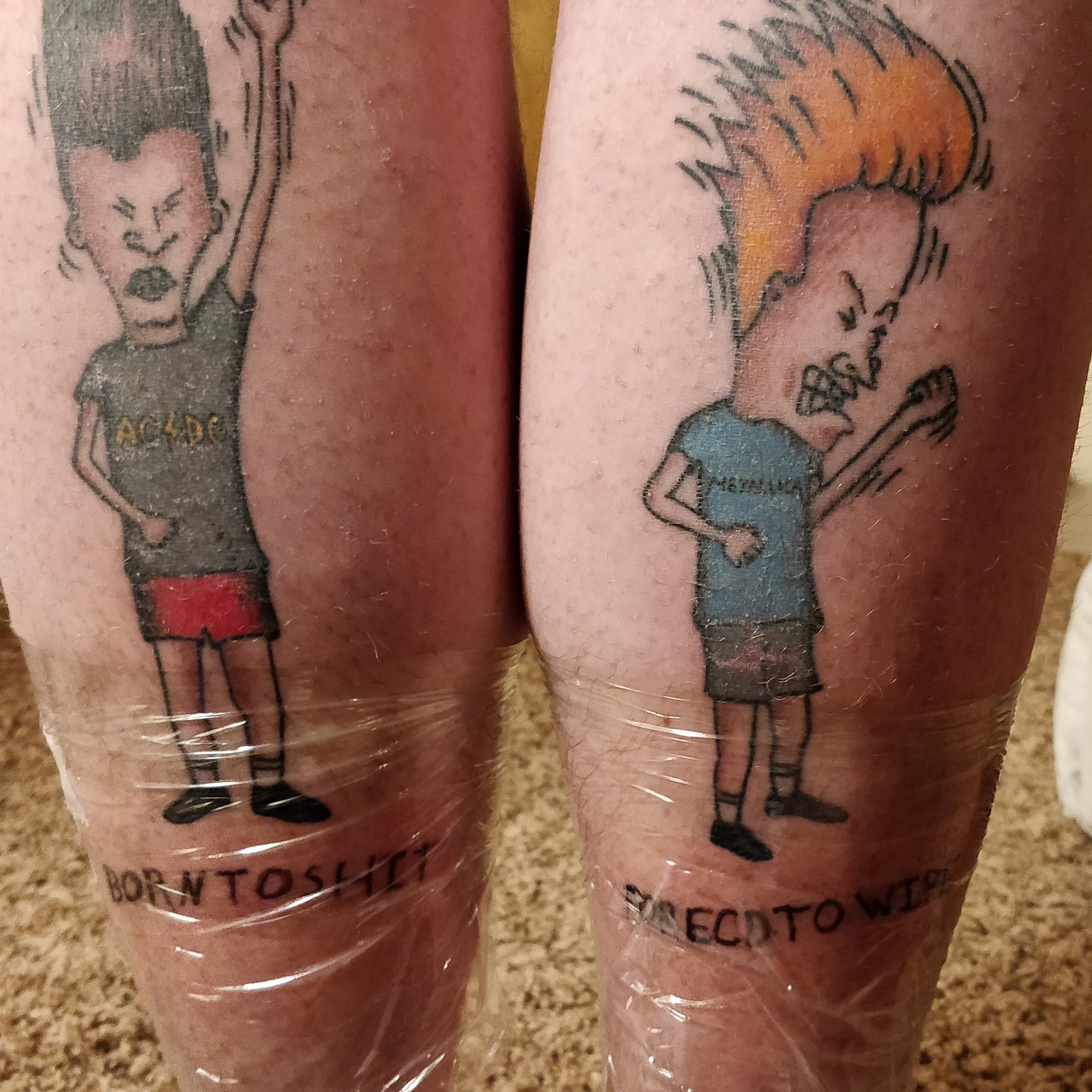 Beavis e buthead tatuagem 23 Awesome Beavis And Butt Head Tattoos For Hardcore Fans