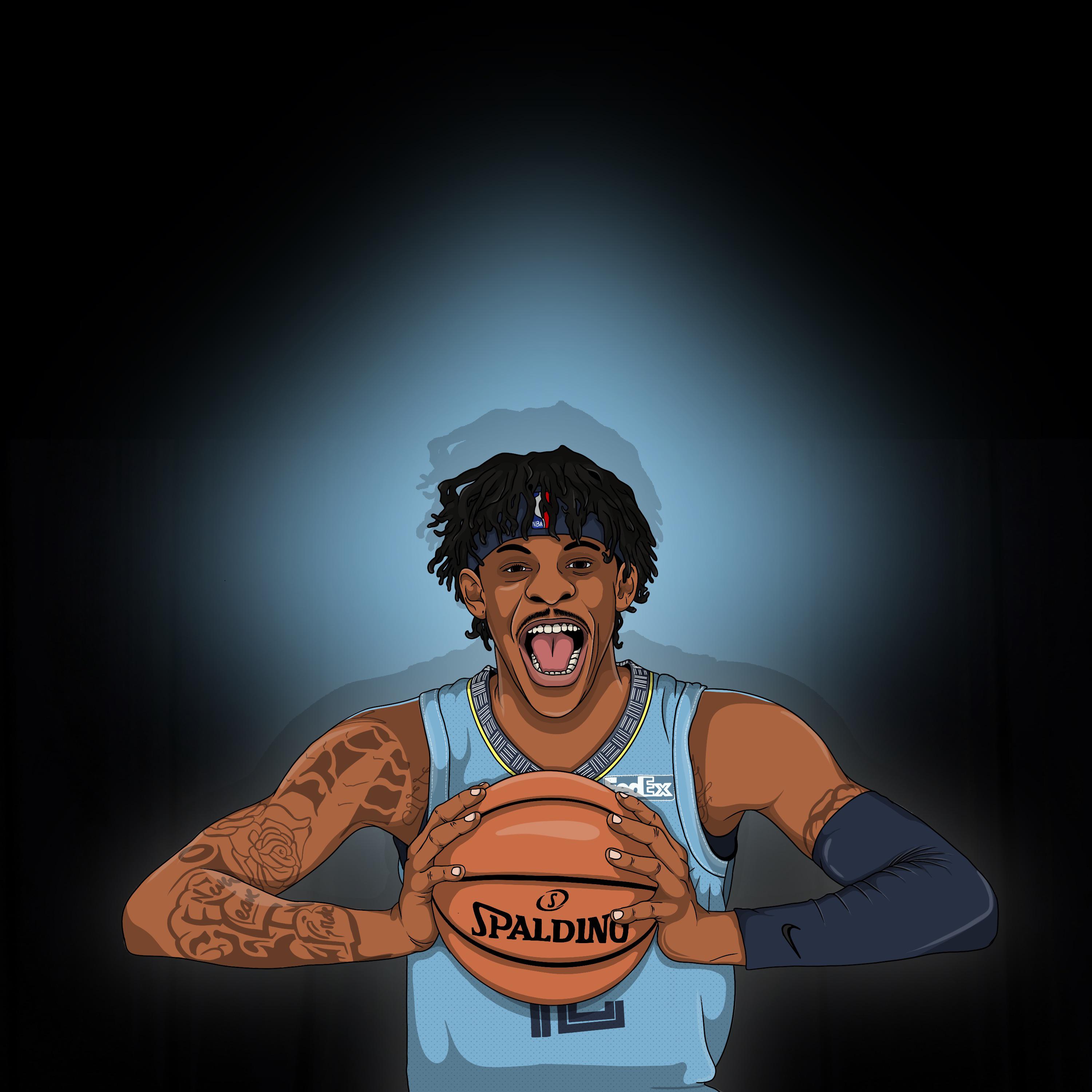 Ja morant nba 2020 hd from many . I Made A Digital Drawing Of Ja Morant On My Ipad Hope You Guys Like It This Guy Is A Boss R Memphisgrizzlies