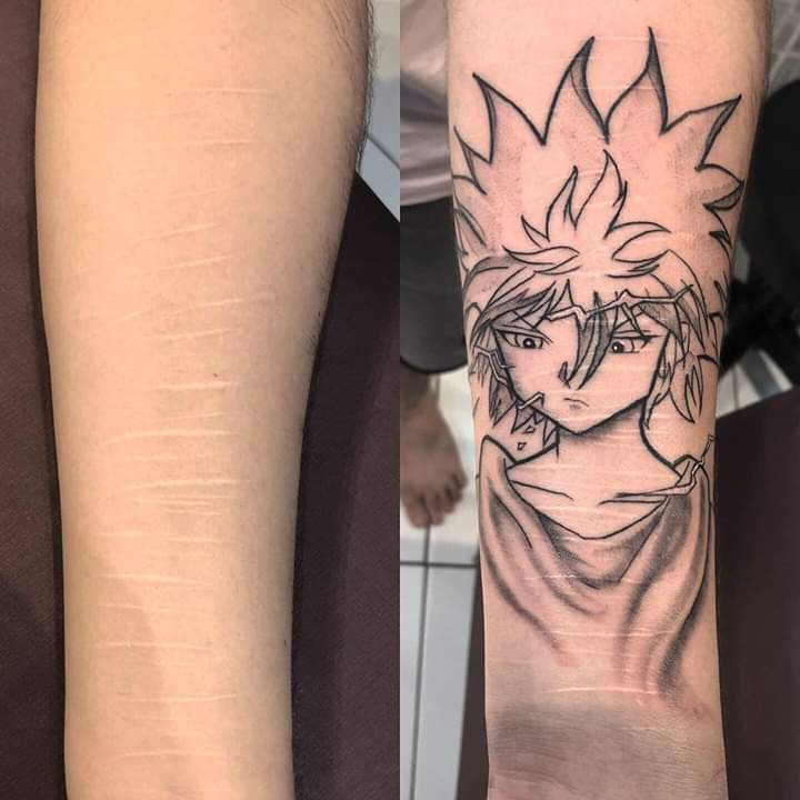 There Is A Brazilian Tattoo Artist Who Covers Self Harm Marks For Free For People With Depression Here S His Latest Job Hunterxhunter