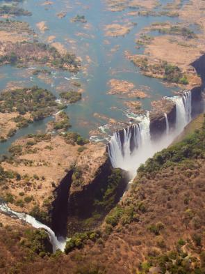 [OC] Victoria Falls, Zimbabwe & Zambia