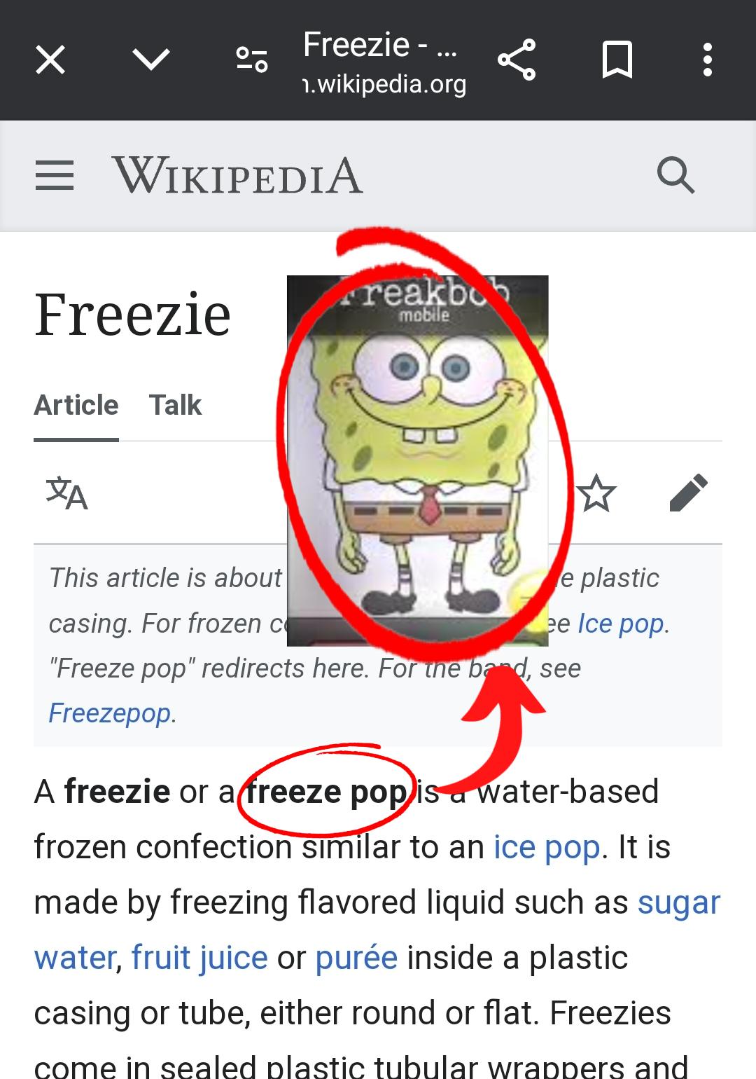 Freeze pop : rnamesoundalikes