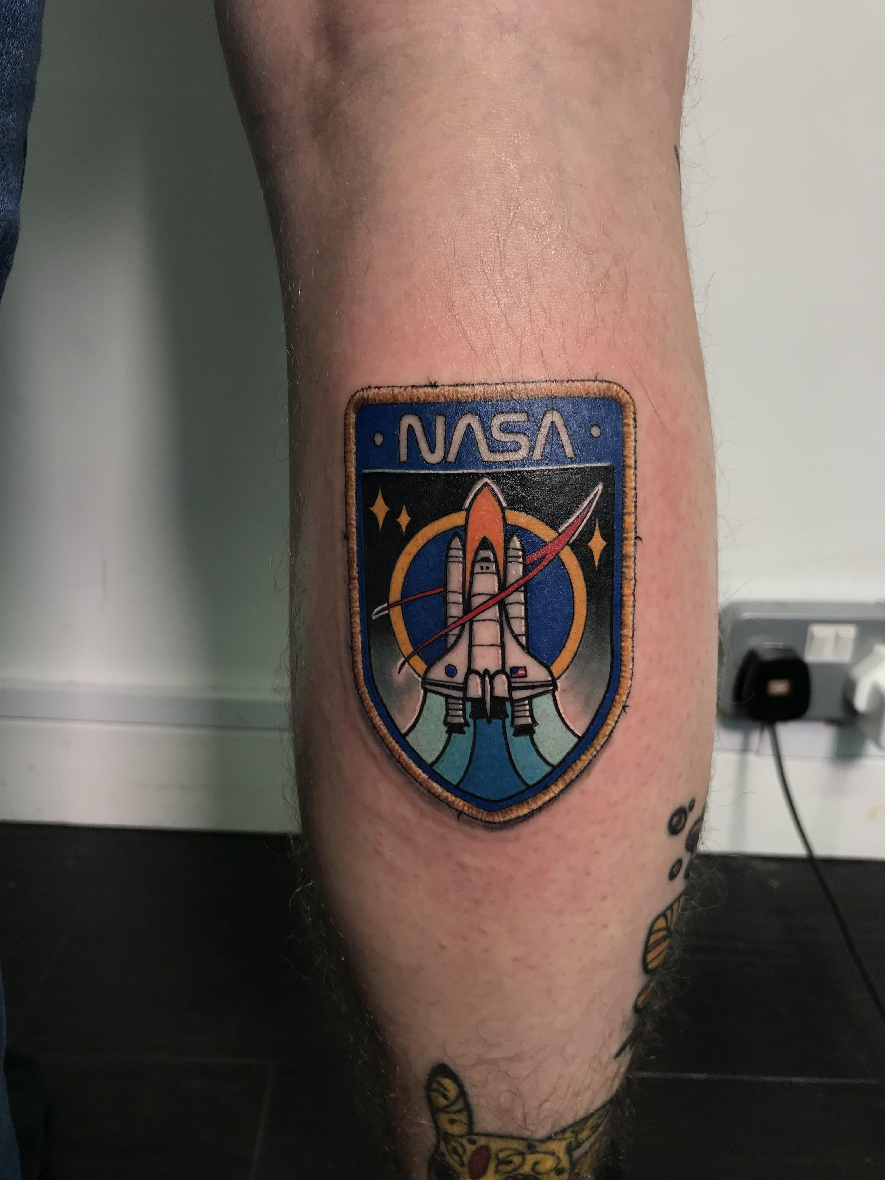 My Nasa Patch Don T By Harry Hunter At Keep The Faith Social Club South Wales Uk Tattoo