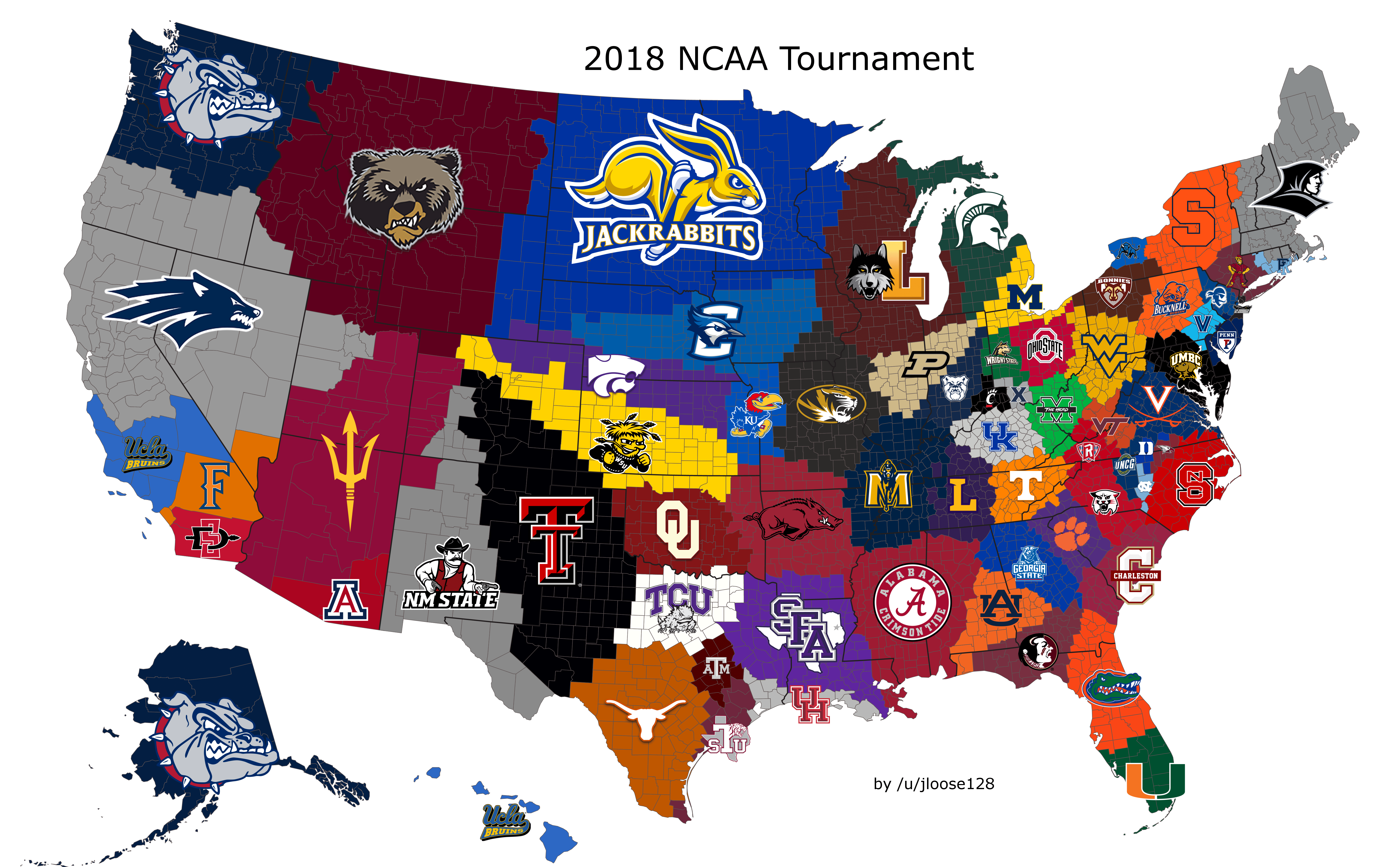 Ncaa football is football that is played at the college level and serves as training for the pro level. Closest Ncaa Tournament Team To Each Us County R Collegebasketball