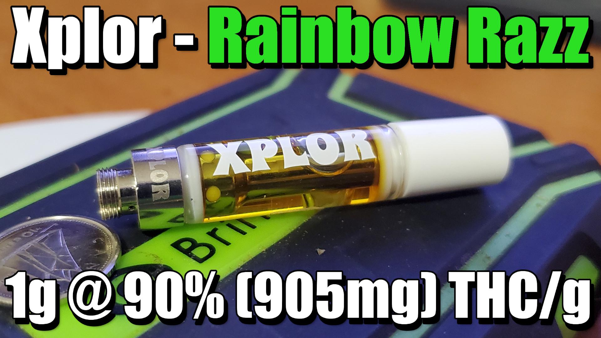 Xplor - Rainbow Razz - 510 Cart - Unboxing Review - 90% (905mg) THCg :  rTheOCS
