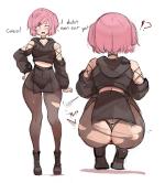 Natsuki is just naturally thick