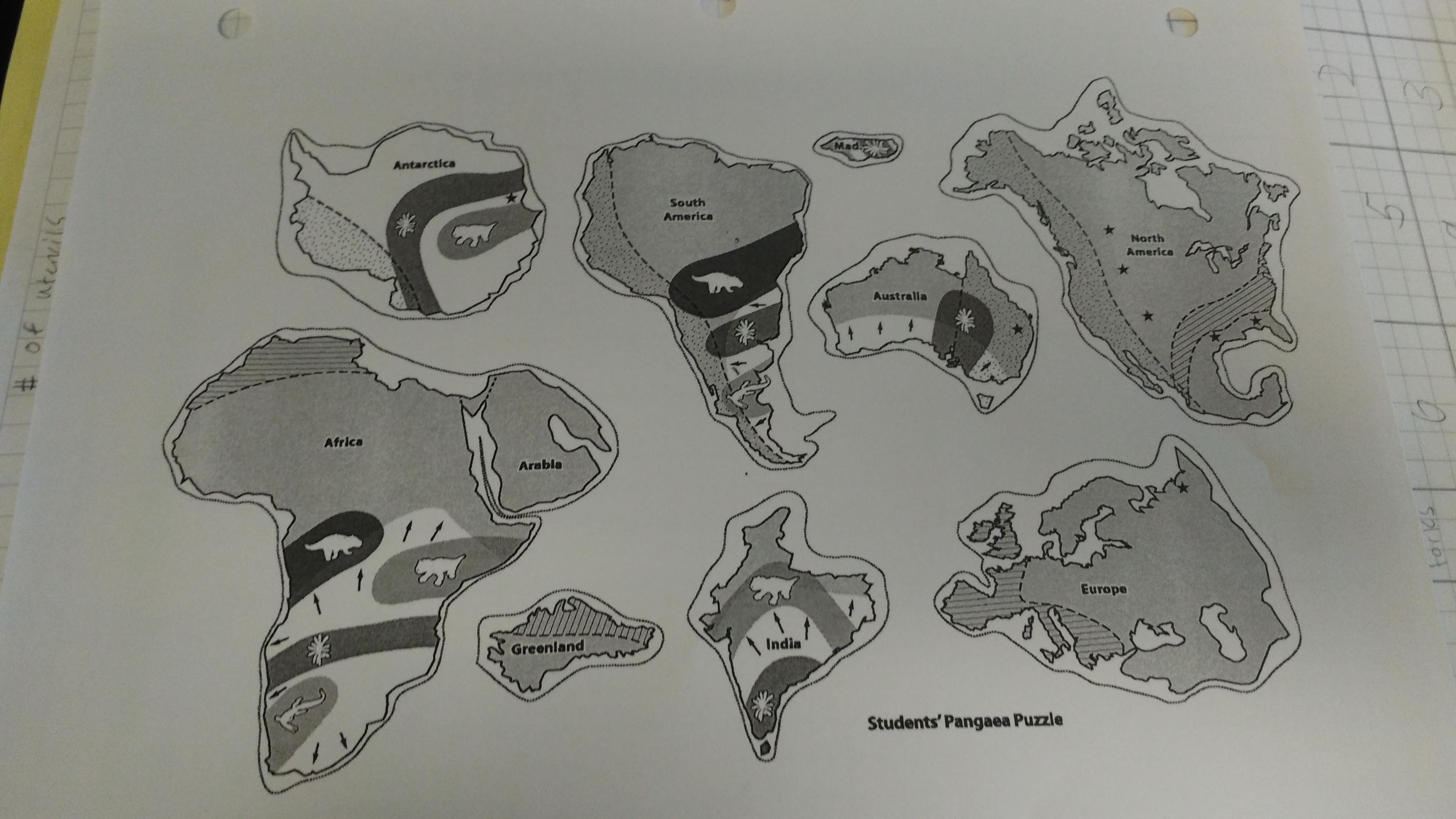 Pangea Worksheet Middle School | Printable Worksheets and Activities