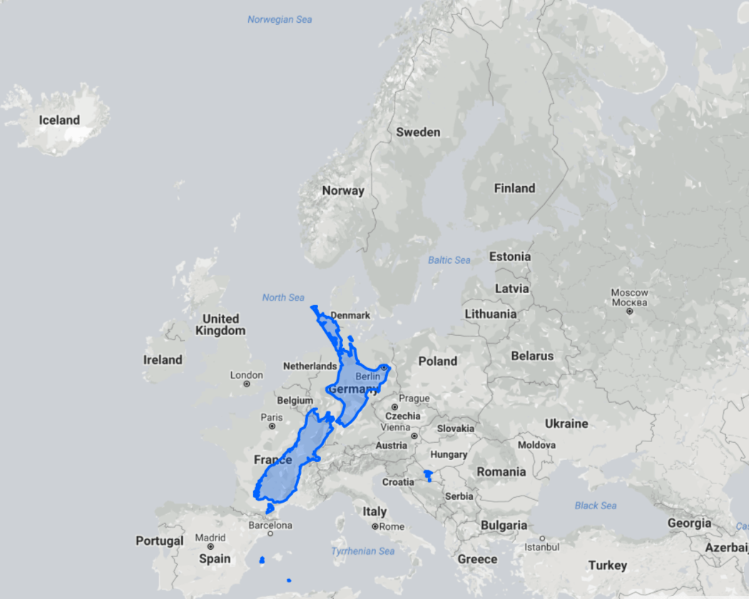 The all blacks continue their northern tour with a trip to dublin to face ireland. The size of New Zealand compared to puny European