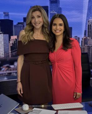 Sarah Chalke, 49 and Diane Macedo, 44