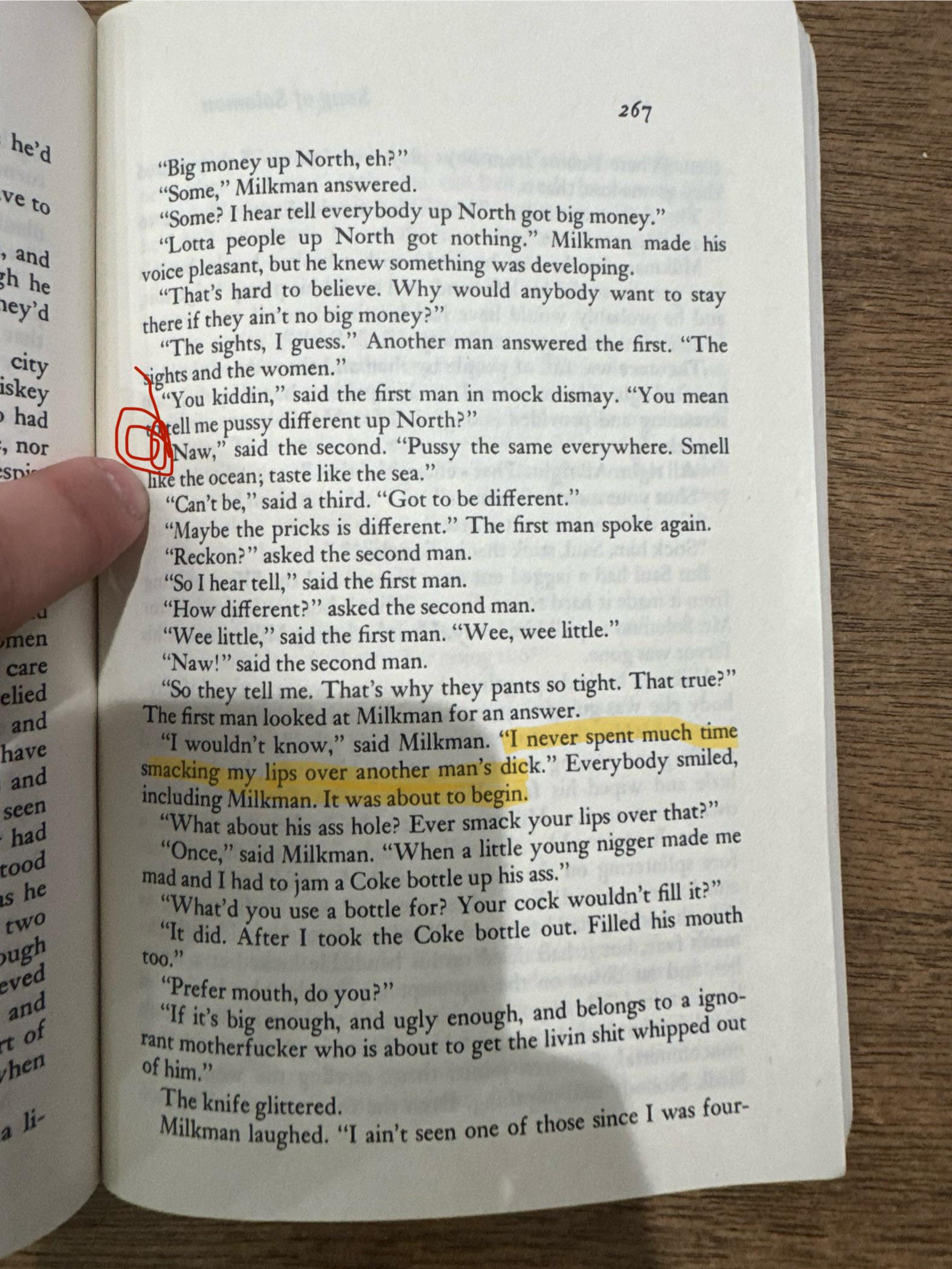 Saw a post about someone reading a book in class. Someone had to read this  page out loud in my class. Read the entire page not just the highlighted. :  rhighschool