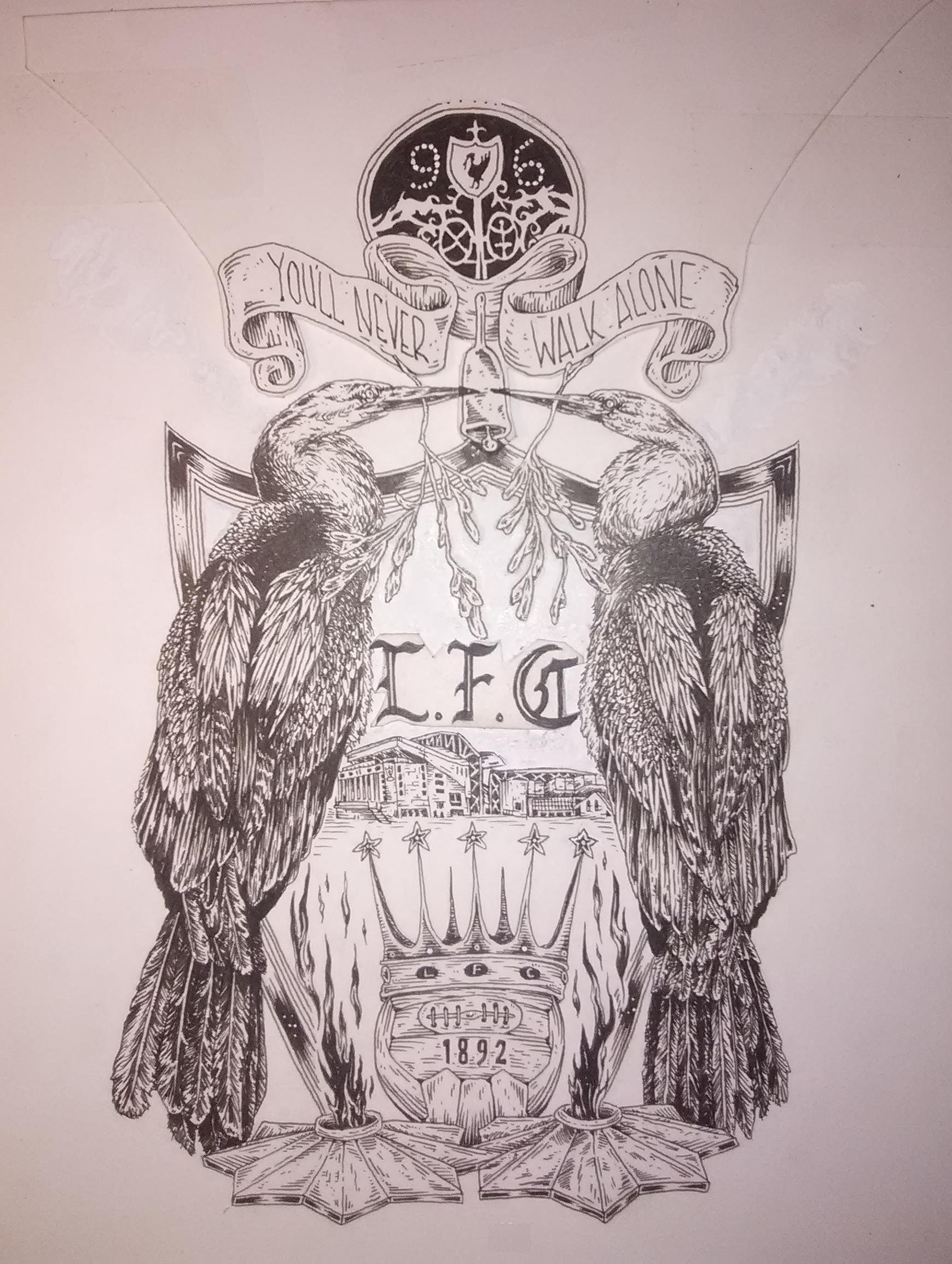 Official facebook page of liverpool fc, 19 times champions of. Drawing Skill Liverpool Fc Logo Drawing