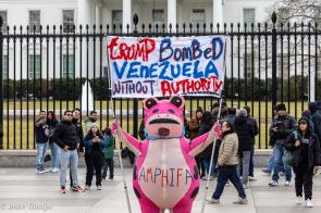 White House Protest against Venezuela War