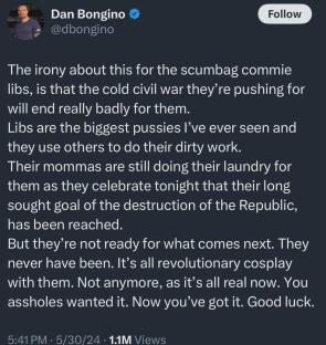 Wow, Trumps pick for the deputy director of the FBI totally doesn’t sound inhinged and violent.