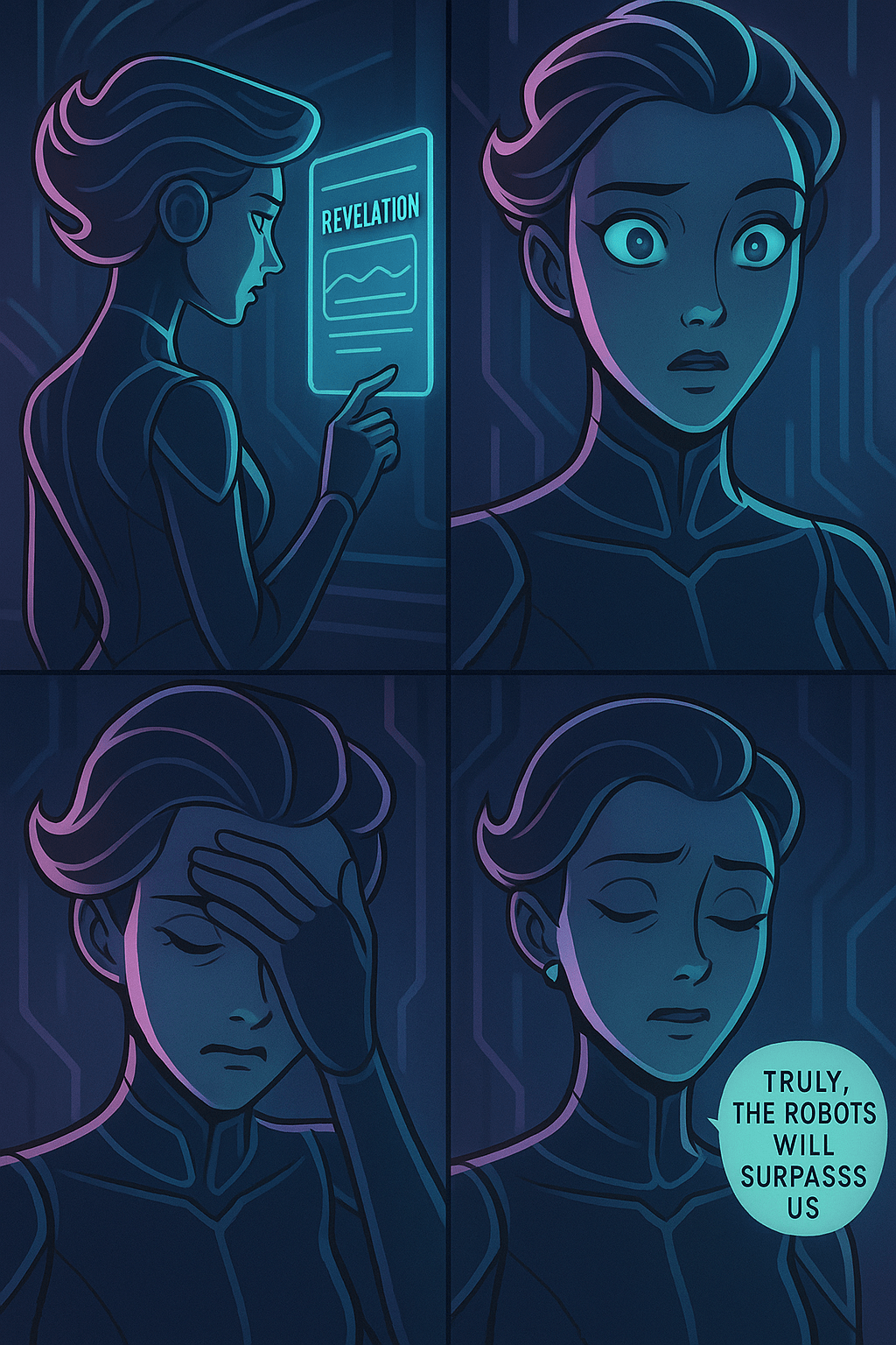 So, i asked ChatGPT to generate an image of herhim reacting to the fact  that on Rule34 exists porn of the app : rOpenAI