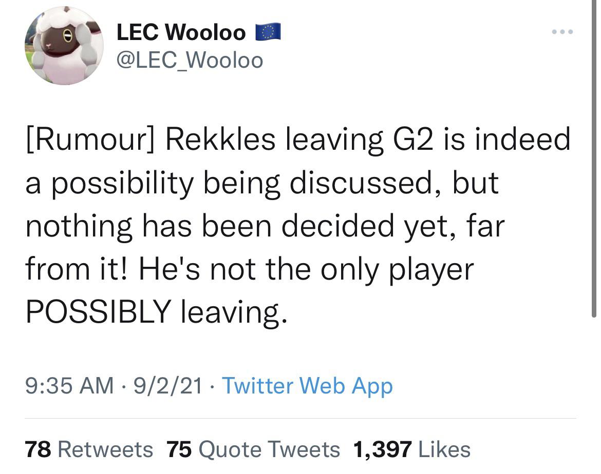 Rekkles Leaves G2 - Would G2 Really Kick Rekkles After A Year R G2esports