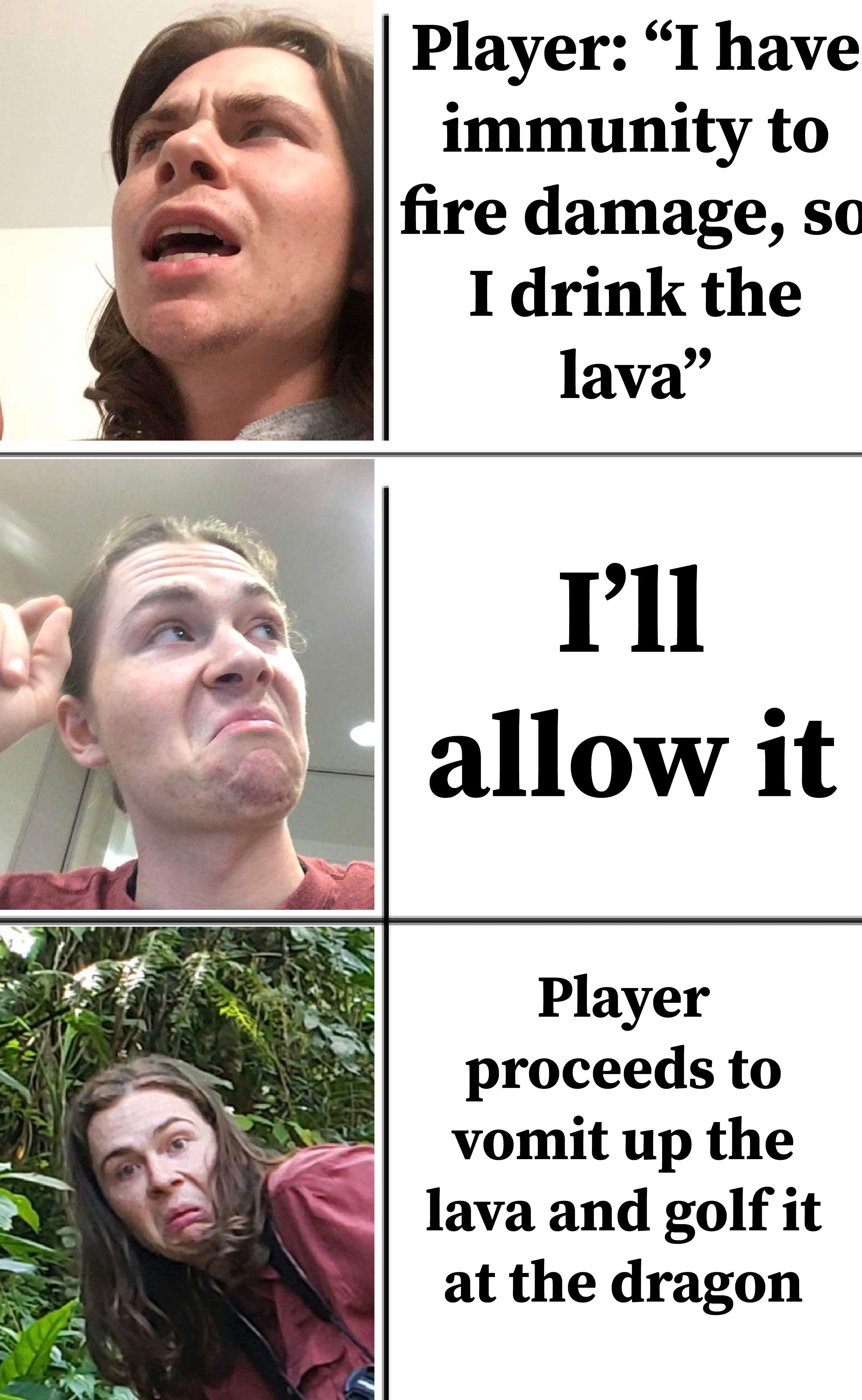 ‍♂️⚔️ #dnd #gamenight #dndmemes #character #adventure #meme #rogue. A meme format of my DM, recalling an event that happened in a one shot with a player who had