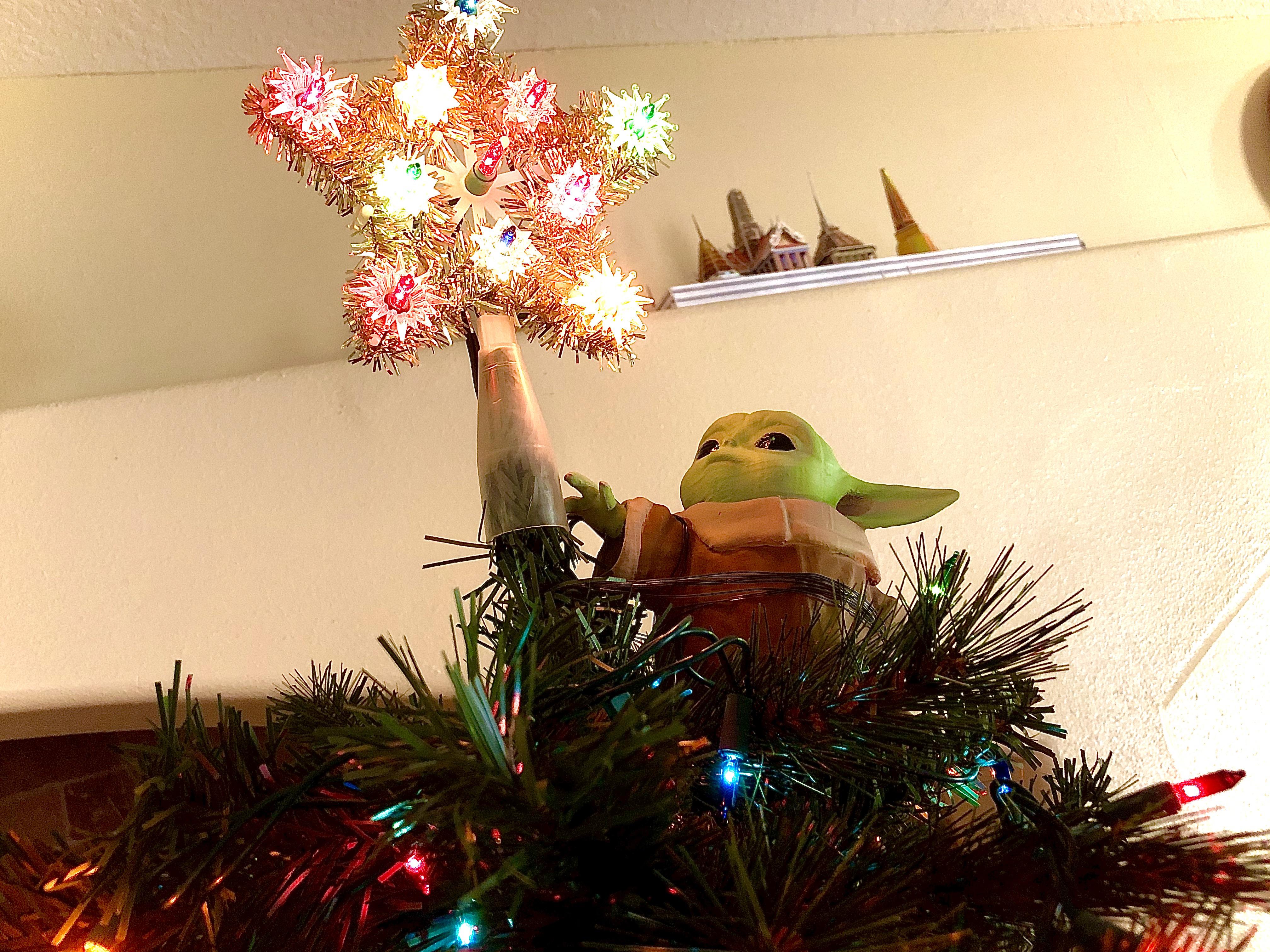 We earn a commission for products purchased through some links in this article. Our 3d printed Baby Yoda Christmas tree topper! : StarWars
